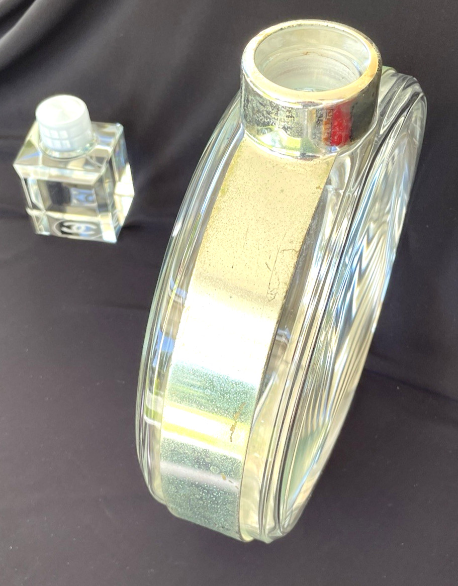 Vintage Rare CHANEL CHANCE Giant Factice Empty GLass Bottle Display 2L 67.5 FlOz