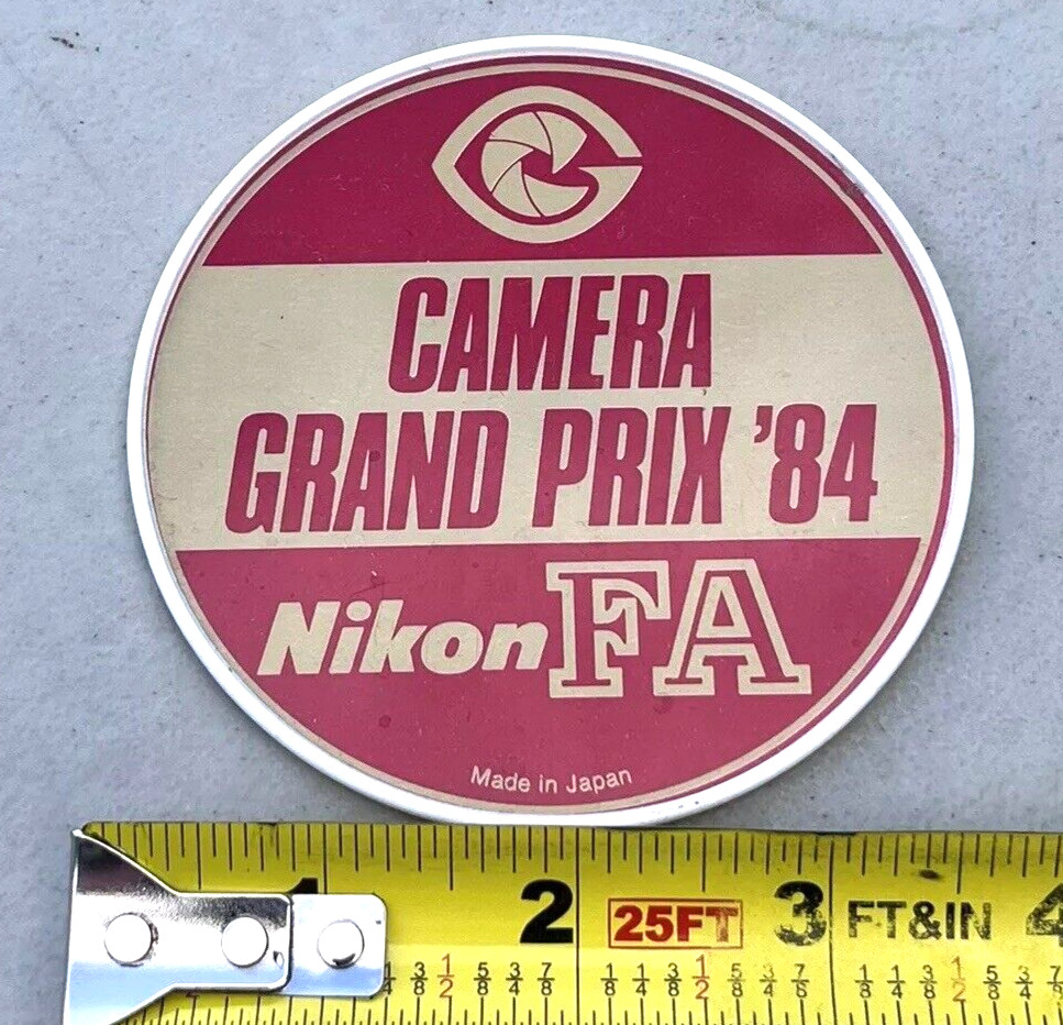 Vintage 1984 Nikon FA Camera Grand Prix ’84 Japan Advertising Promo Coaster