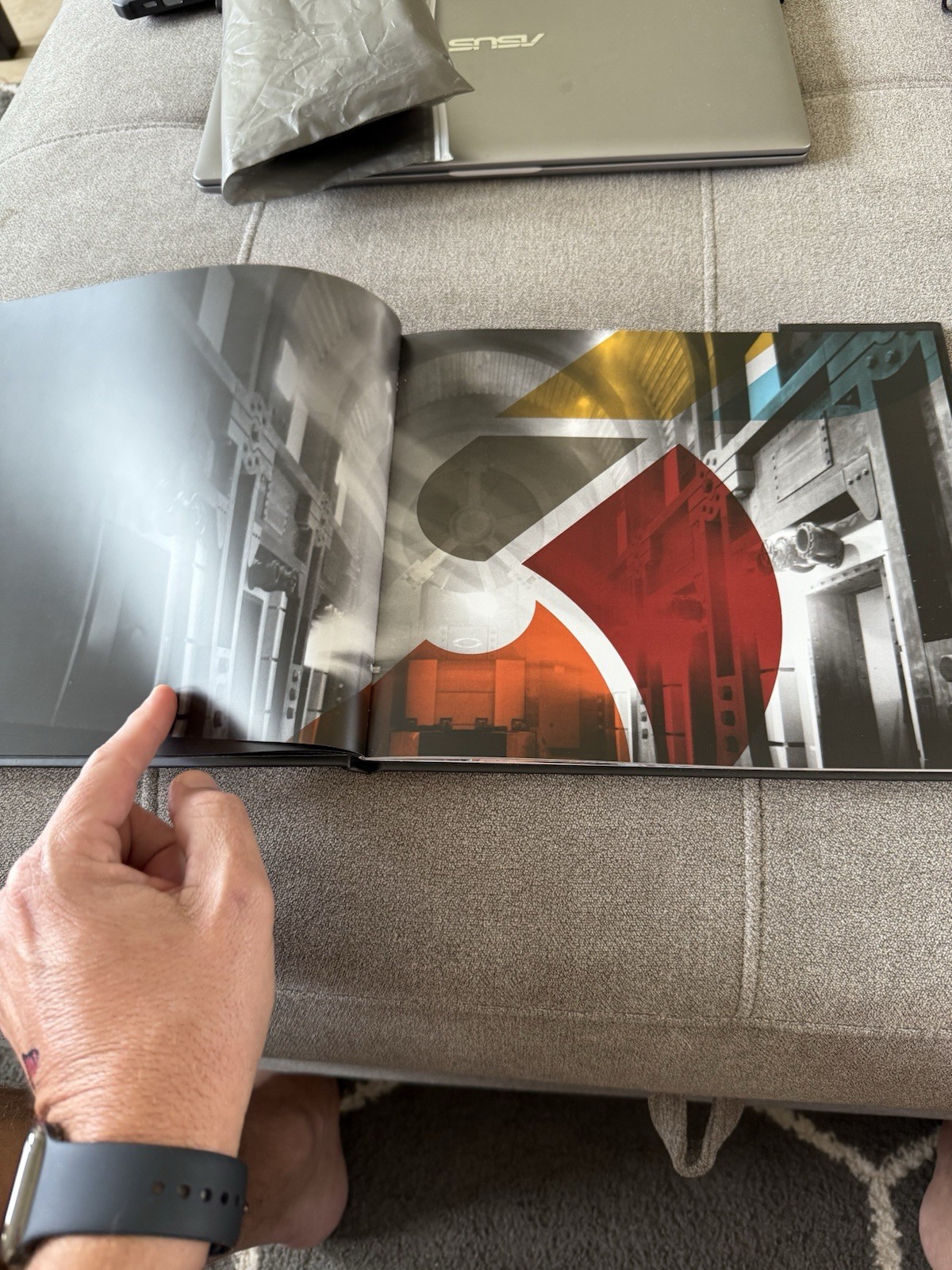 Oakley Store Display Employee Book Oakley Five Hard Cover Book W/cover