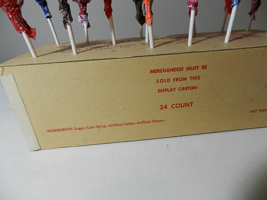 VINTAGE 1950’S CIRCUS POPS SUCKER STORE DISPLAY- VINTAGE CLOWN- VINTAGE CIRCUS