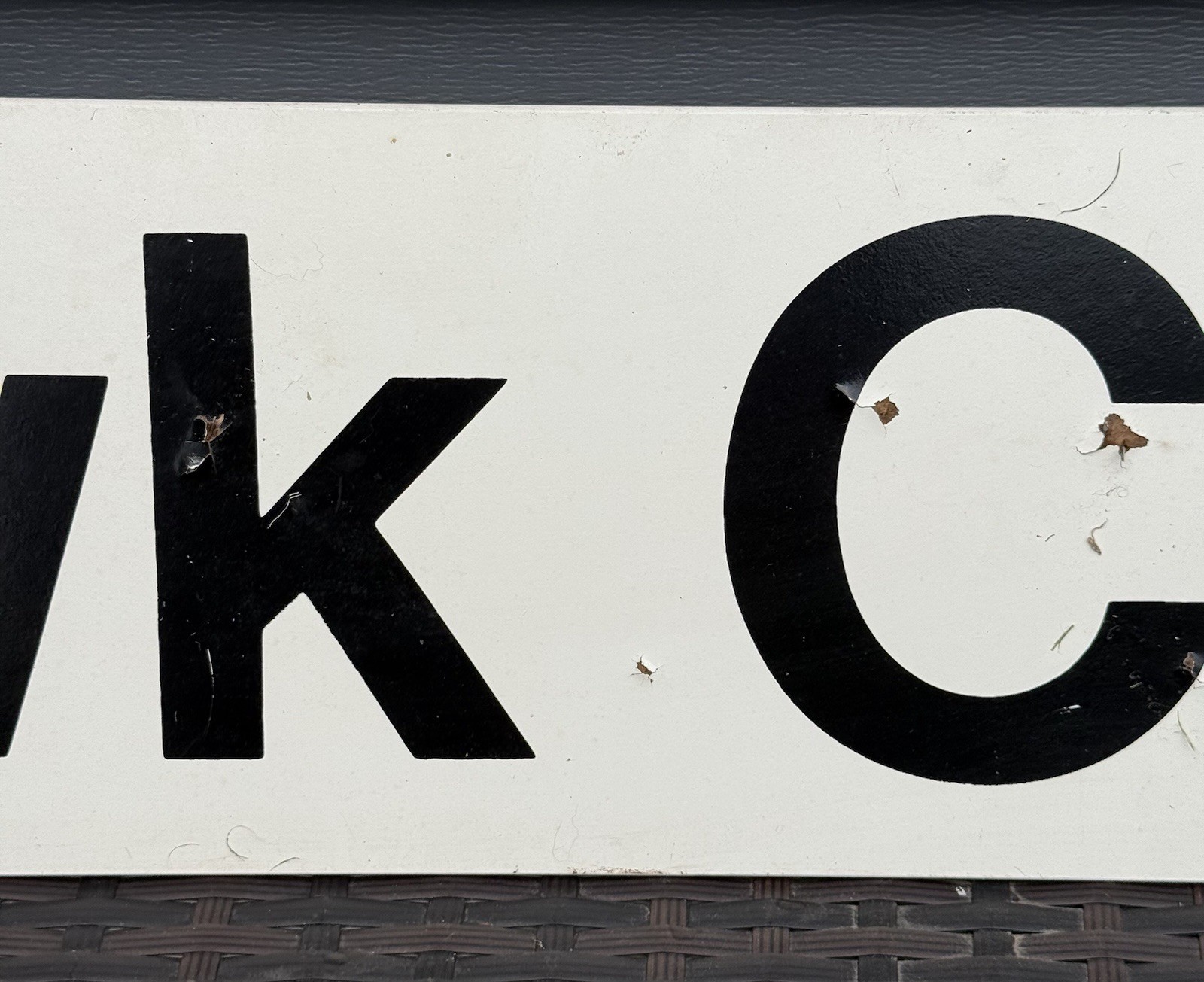 Vintage 1960s Mohawk Carpet Wood Advertising Store Display Sign 60×8 Rare