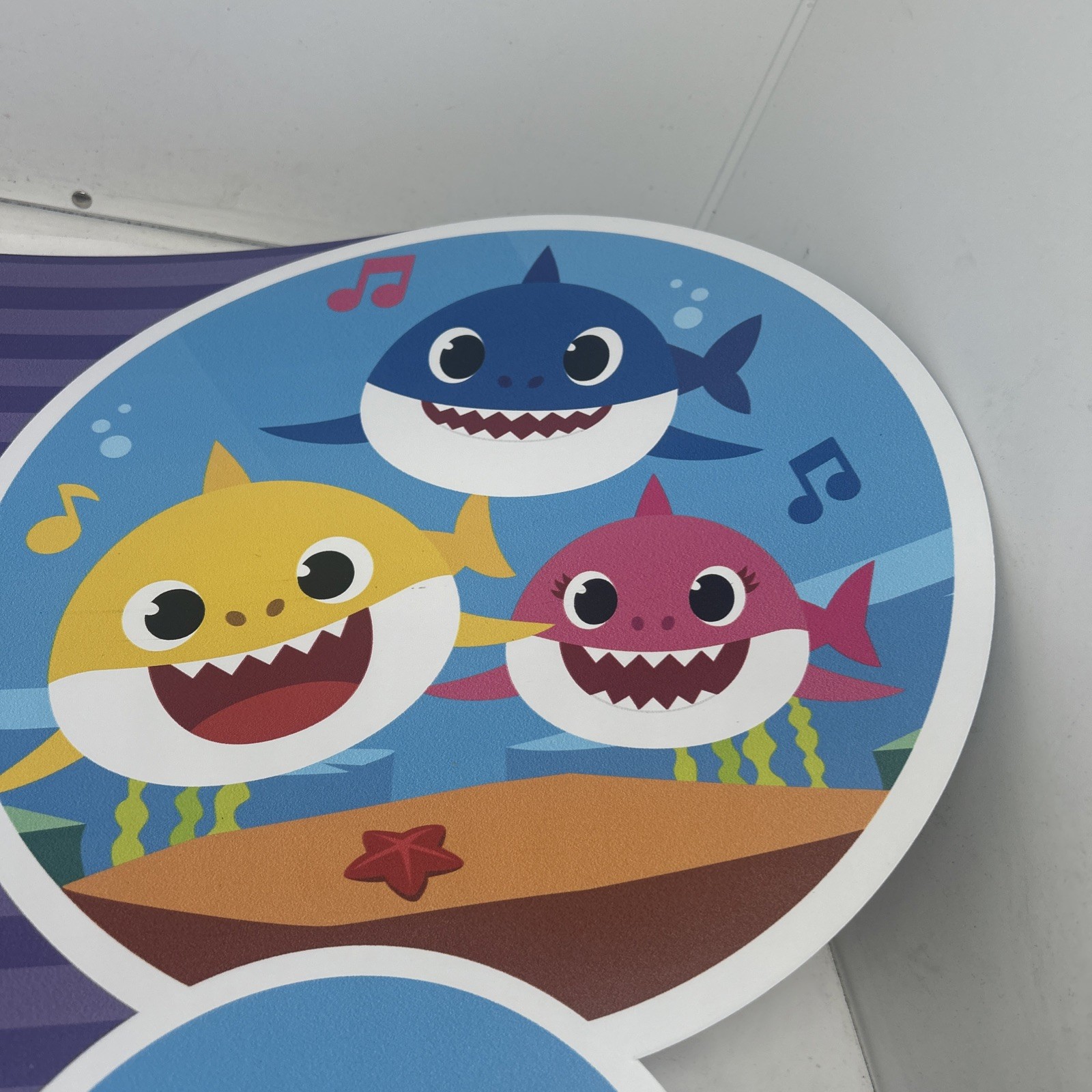 Party City In-Store Baby Shark Sign 23″ x 18.5″ x 2mm Display W Hanger DWBO