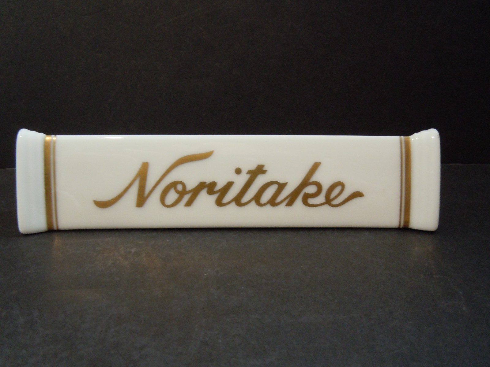 Noritake Ceramic Advertising Sign / Shop Display Piece 6″ x 1.5″