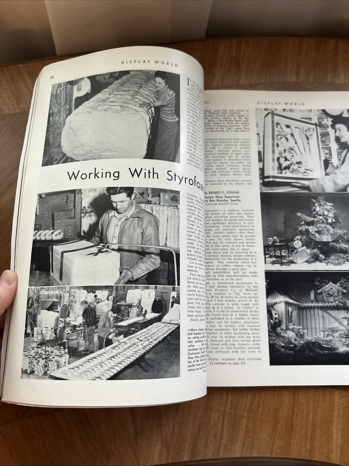 Vintage Display World Magazine 1951 Retail Store Window Mannequins Advertising