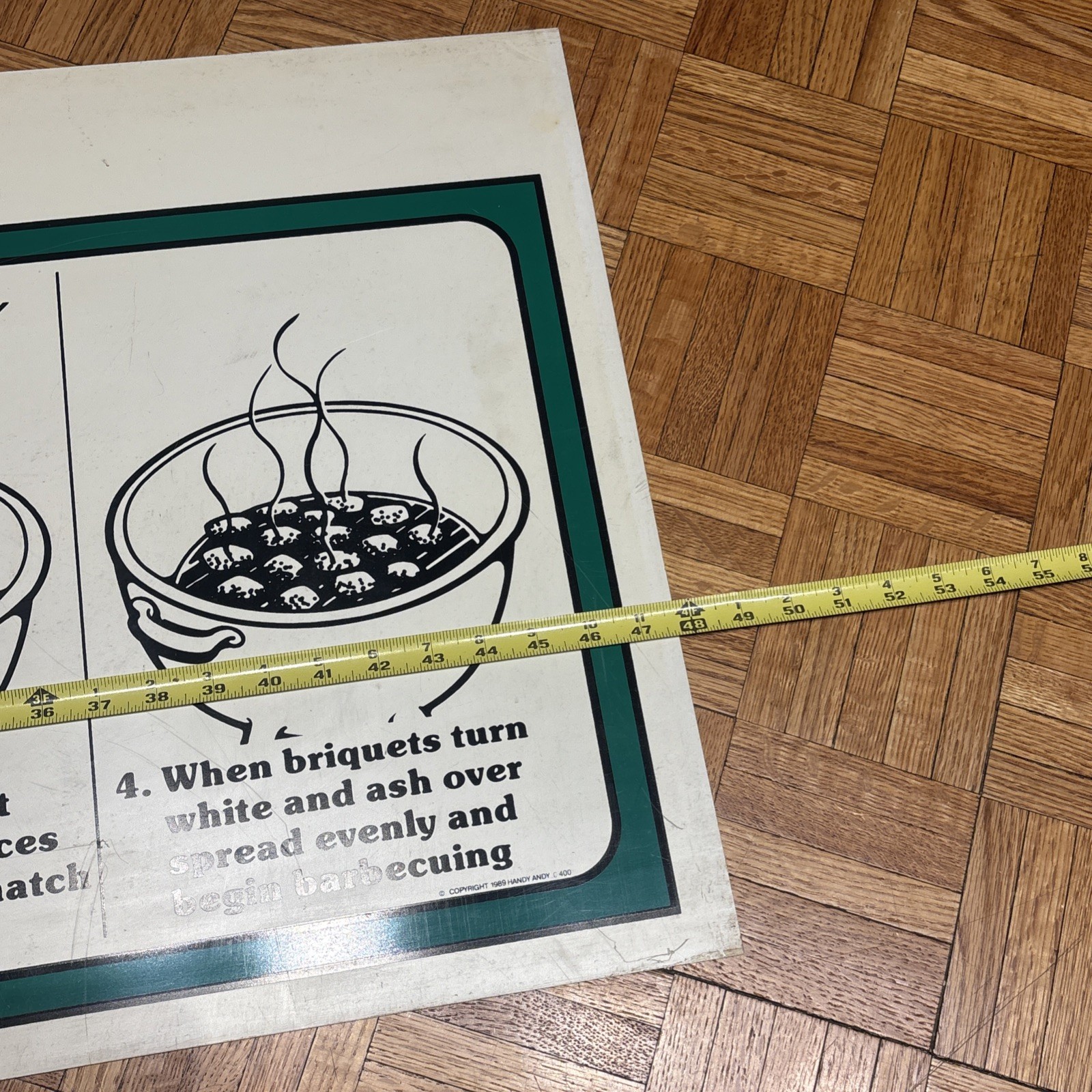 1989 Central Hardware Vinyl Store Displays (2) – 47 3/4 x 19 3/4” – Grills