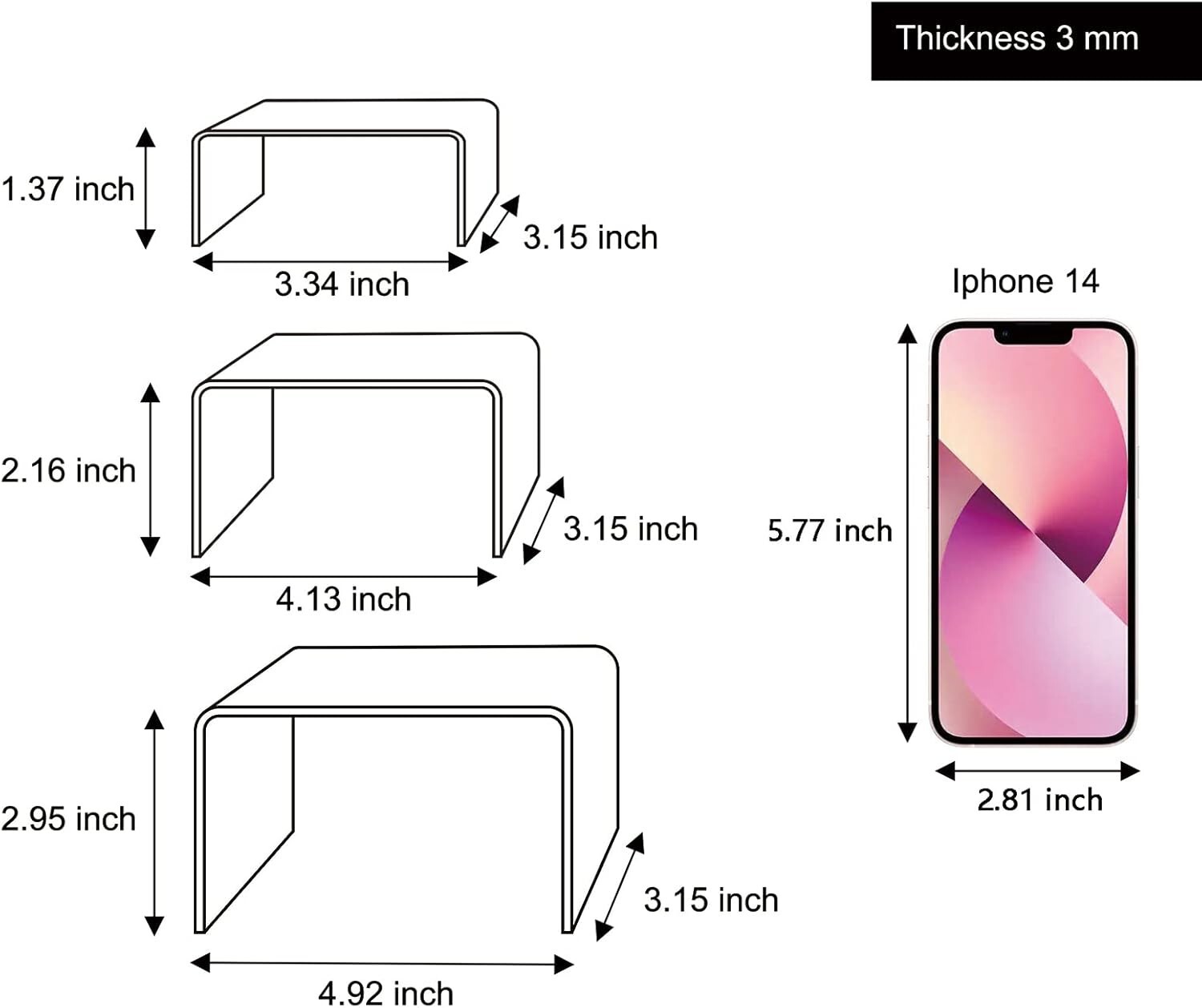 Acrylic Display Stand, 2 set clear cupcake stand , Tansparent Dessert Table Disp