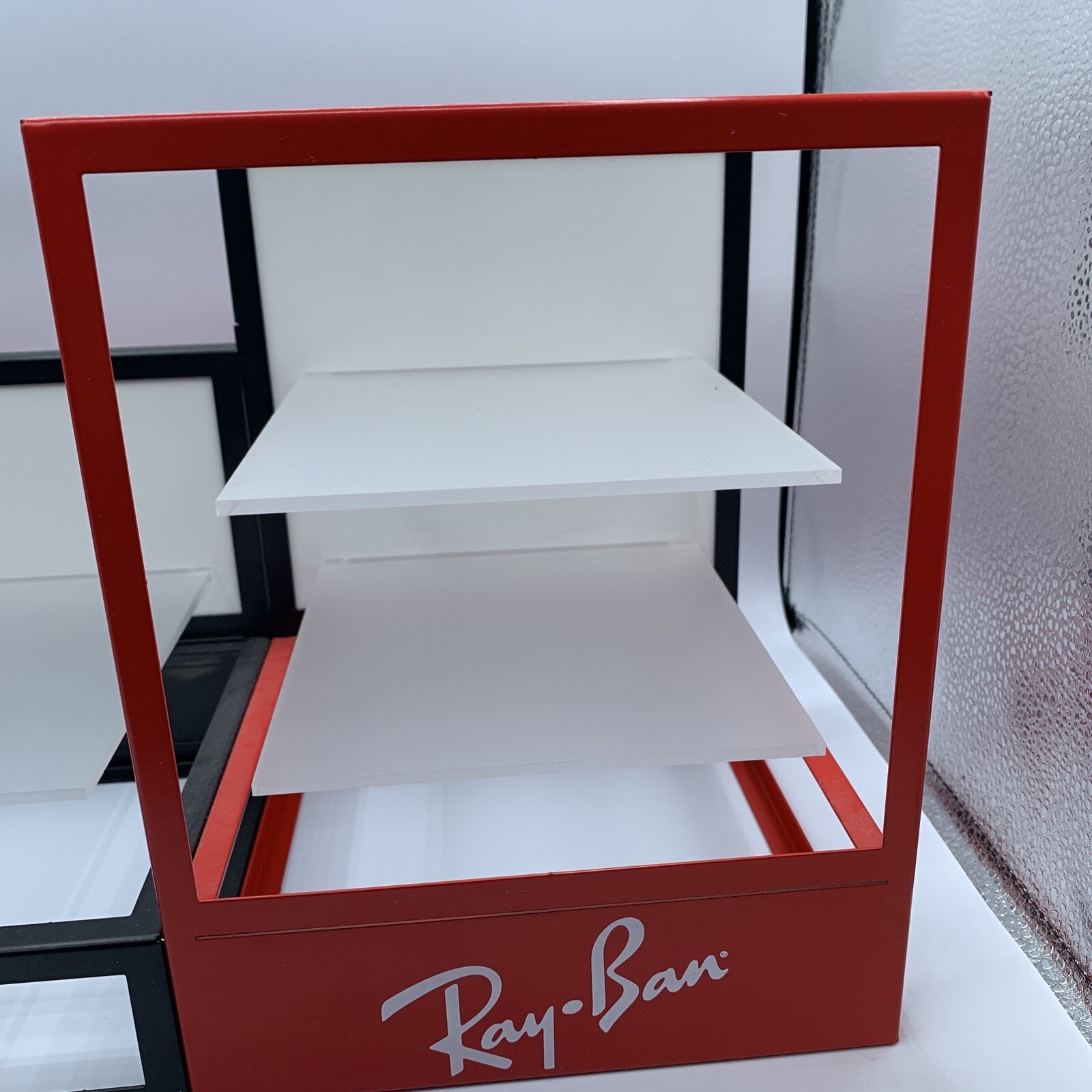 Ray-Ban Advertising Promo Retail Counter Display Stand Shelf Sign Made in Italy
