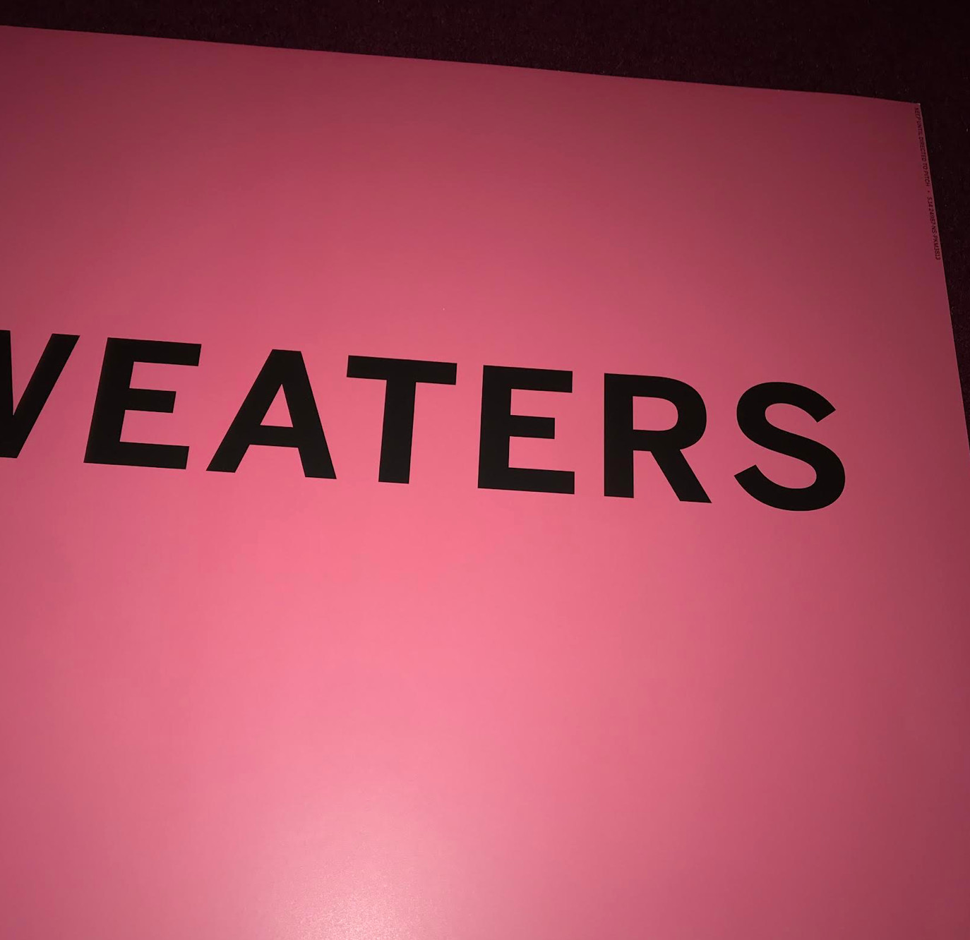 Victoria’s Secret Sweaters PROMO STORE POSTER VS Pink Dorm Wall Art Girl’s Room