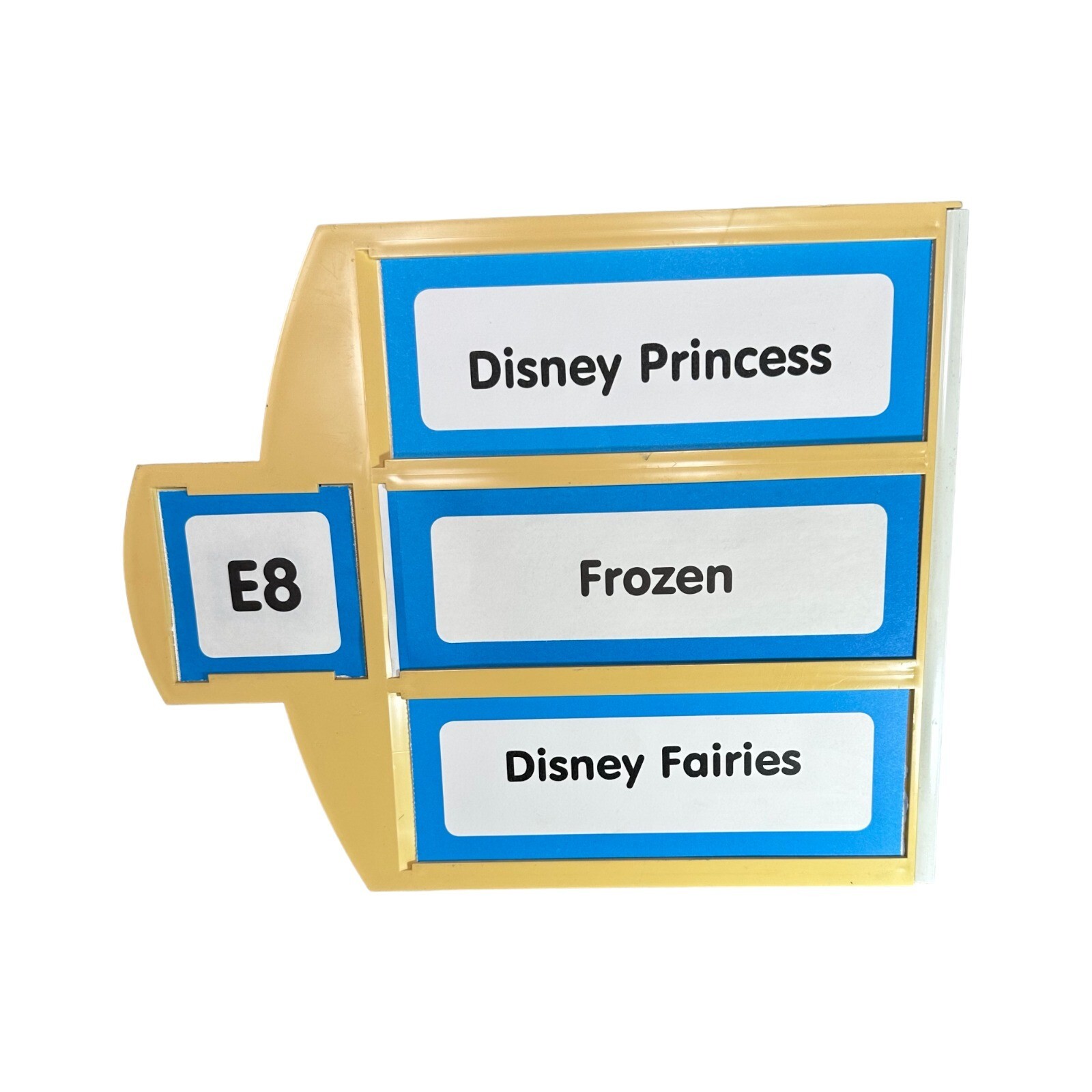 Toys R Us True Aisle Sign E8 Disney Princess, Frozen, Disney Fairies