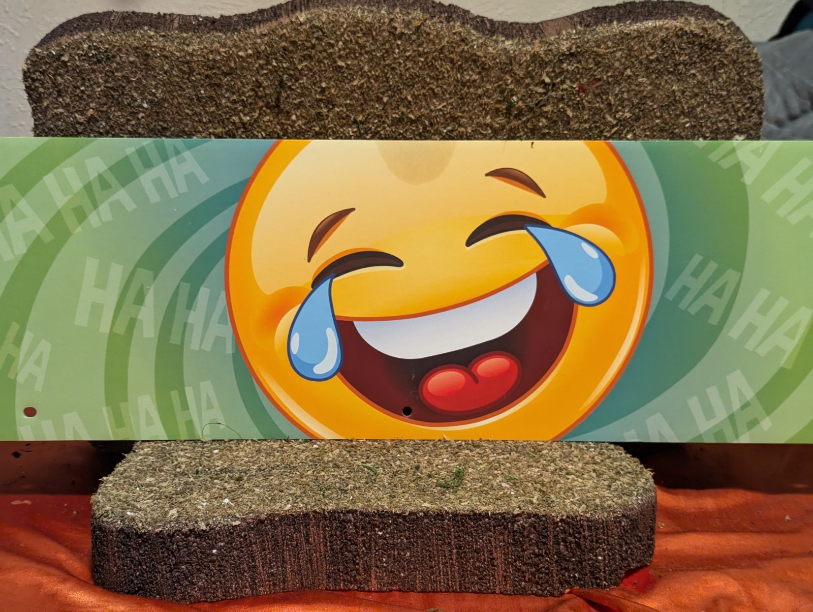 Sprite Halloween Ise Laughing Emoji Cardboard End cap Sign