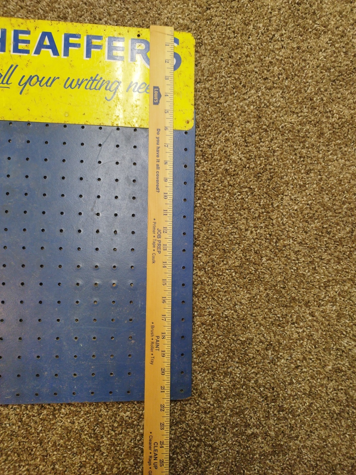 VTG Original Sheaffers’s Pen Advertising Sign , Store Display.