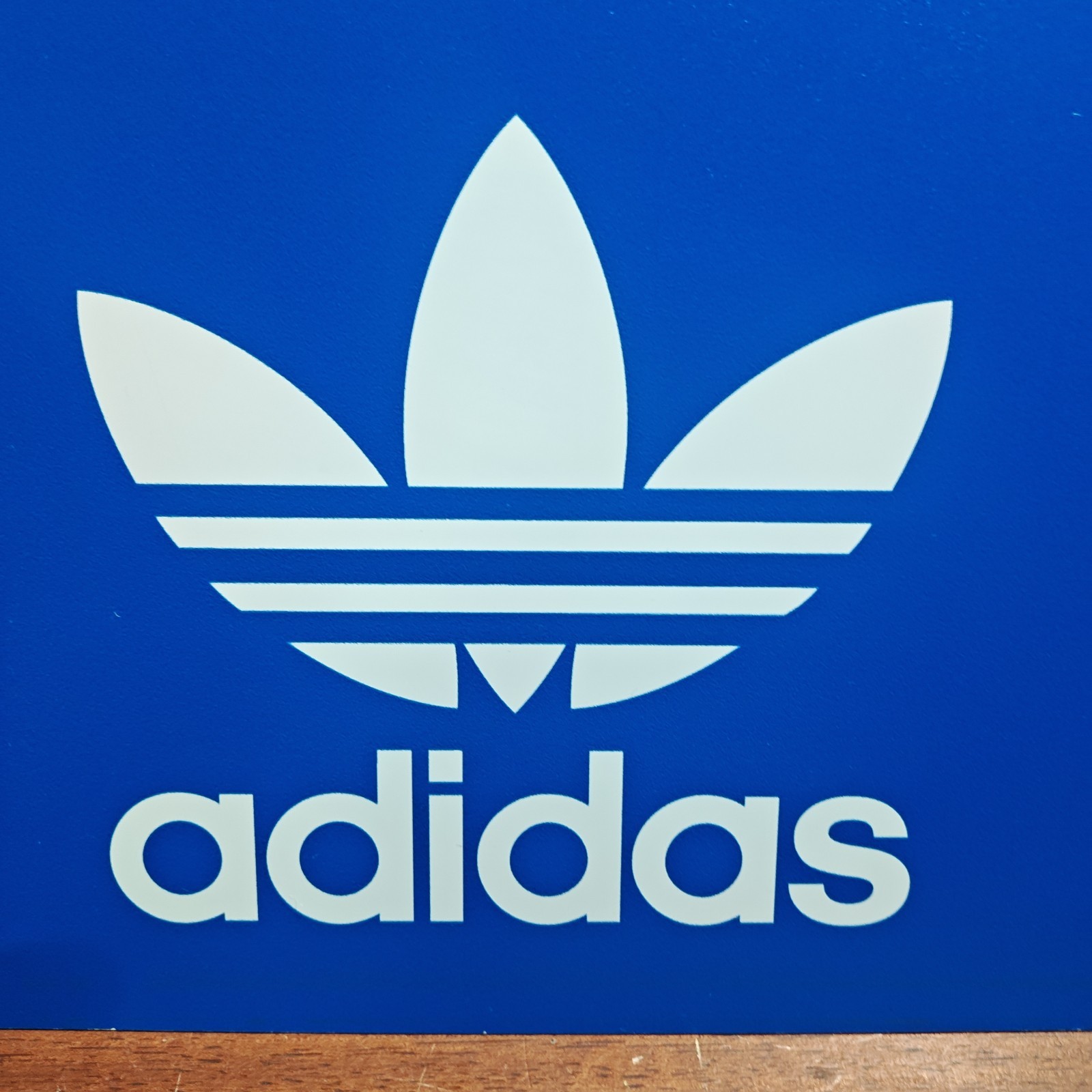 ADIDAS Shoe Store Retail Wall Hanging Sign Display White 20X10