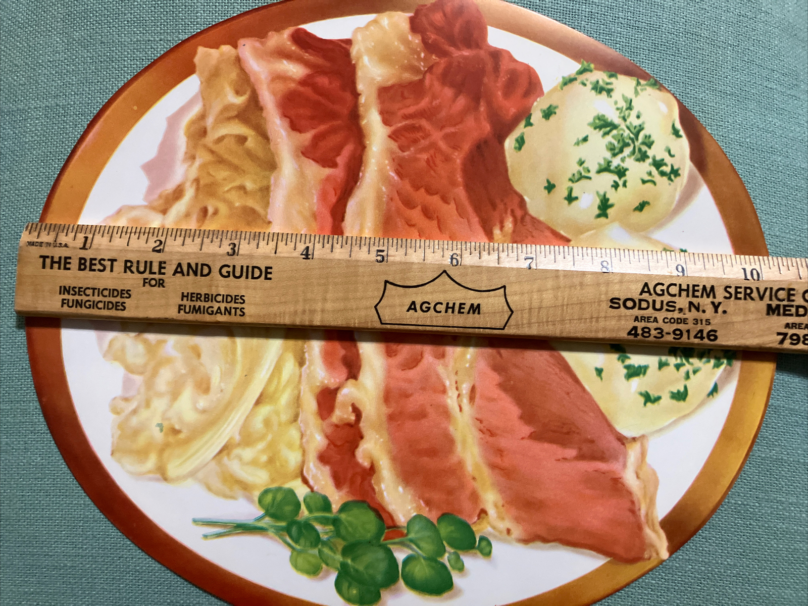 VTG Rare 1940s PAPER THIN Woolworth’s 13 Dinner Displays Advertise Meat Trays