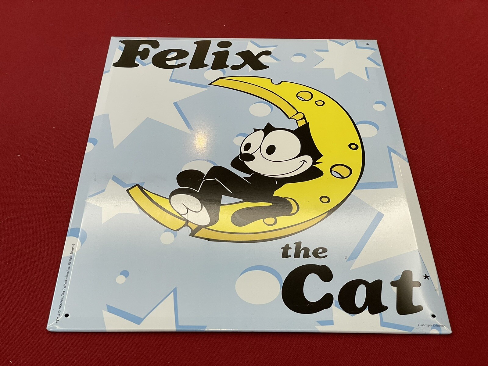 FÉLIX THE CAT 2006 Unenamelled Metal Advertising Sign