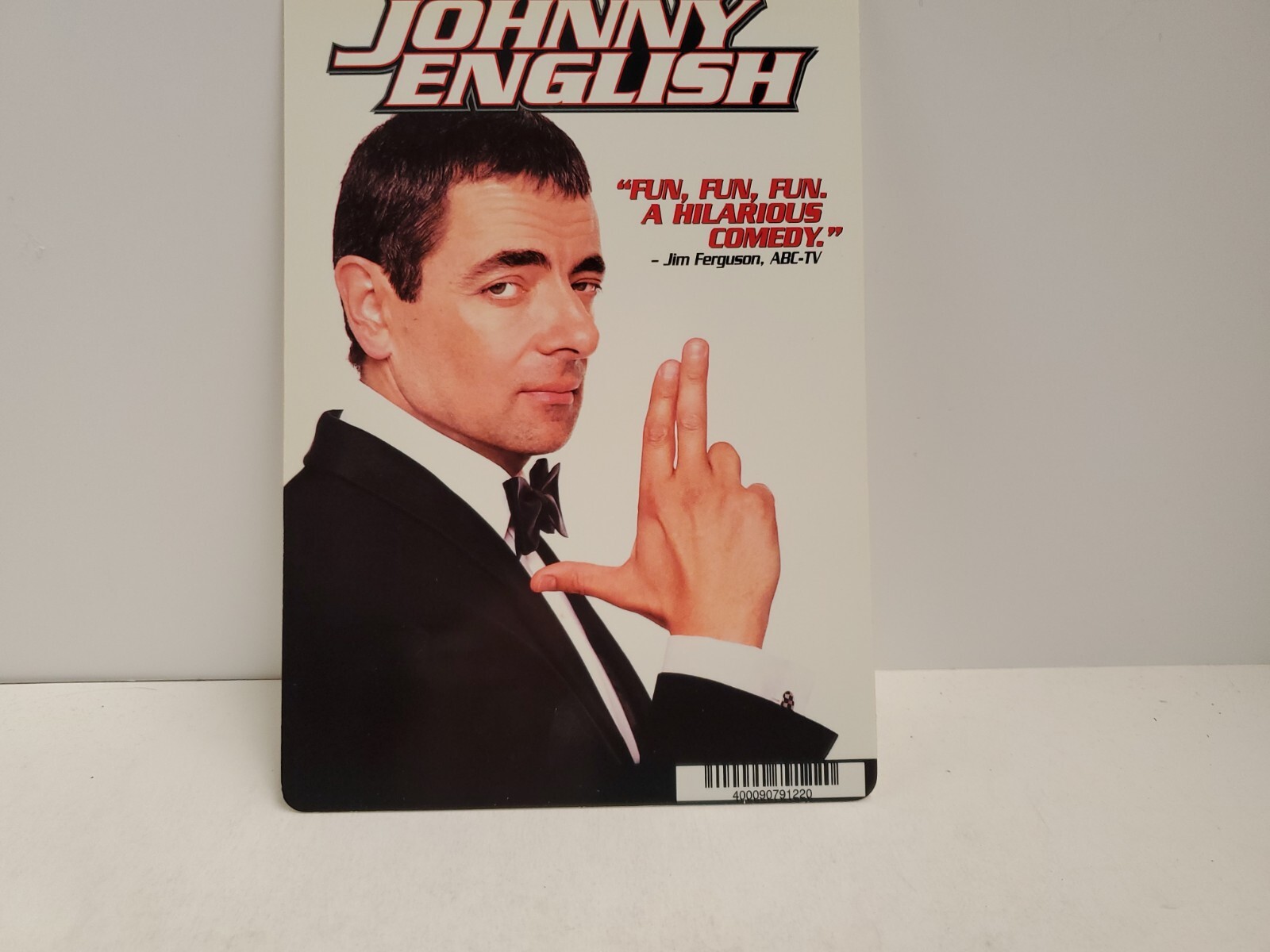 Johnny English BLOCKBUSTER DVD BACKER CARD ONLY 5.5″X8″