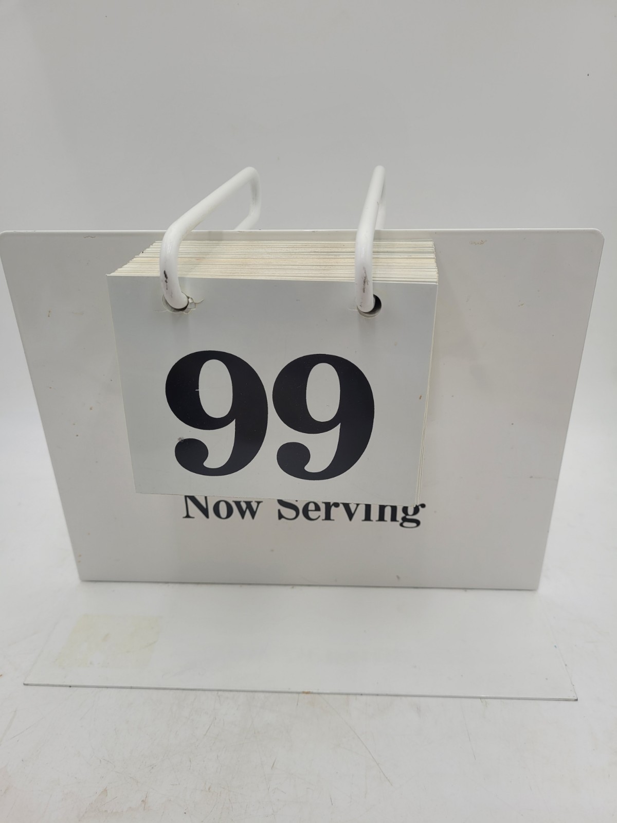 Vintage Now Serving Flip Number Stand 00-99 Restaurant Deli Bakery Queue Counter