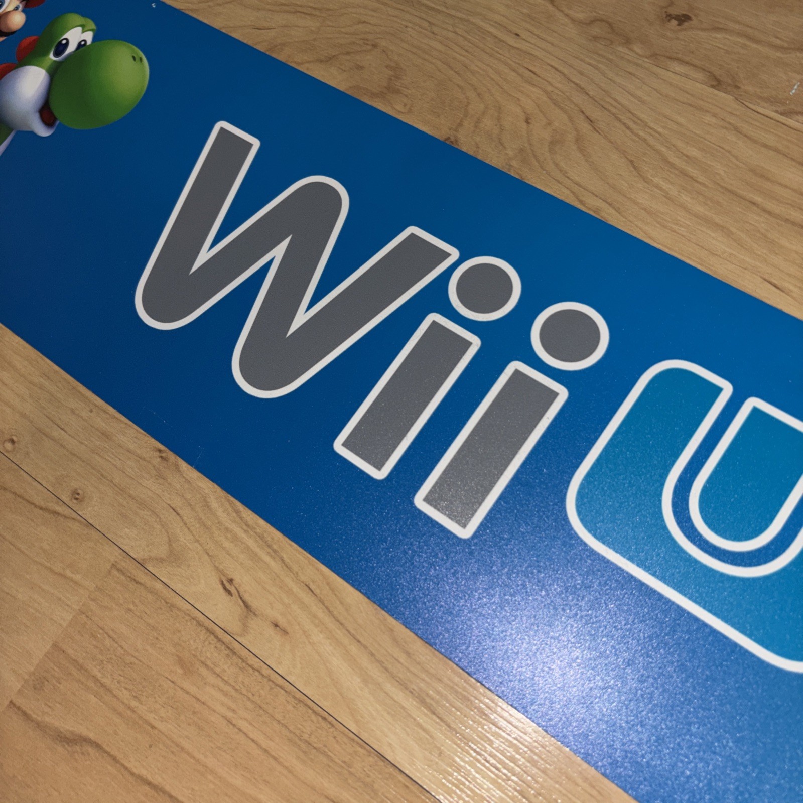Family Video Rental Store Display Sign Nintendo Wii U MARIO READ