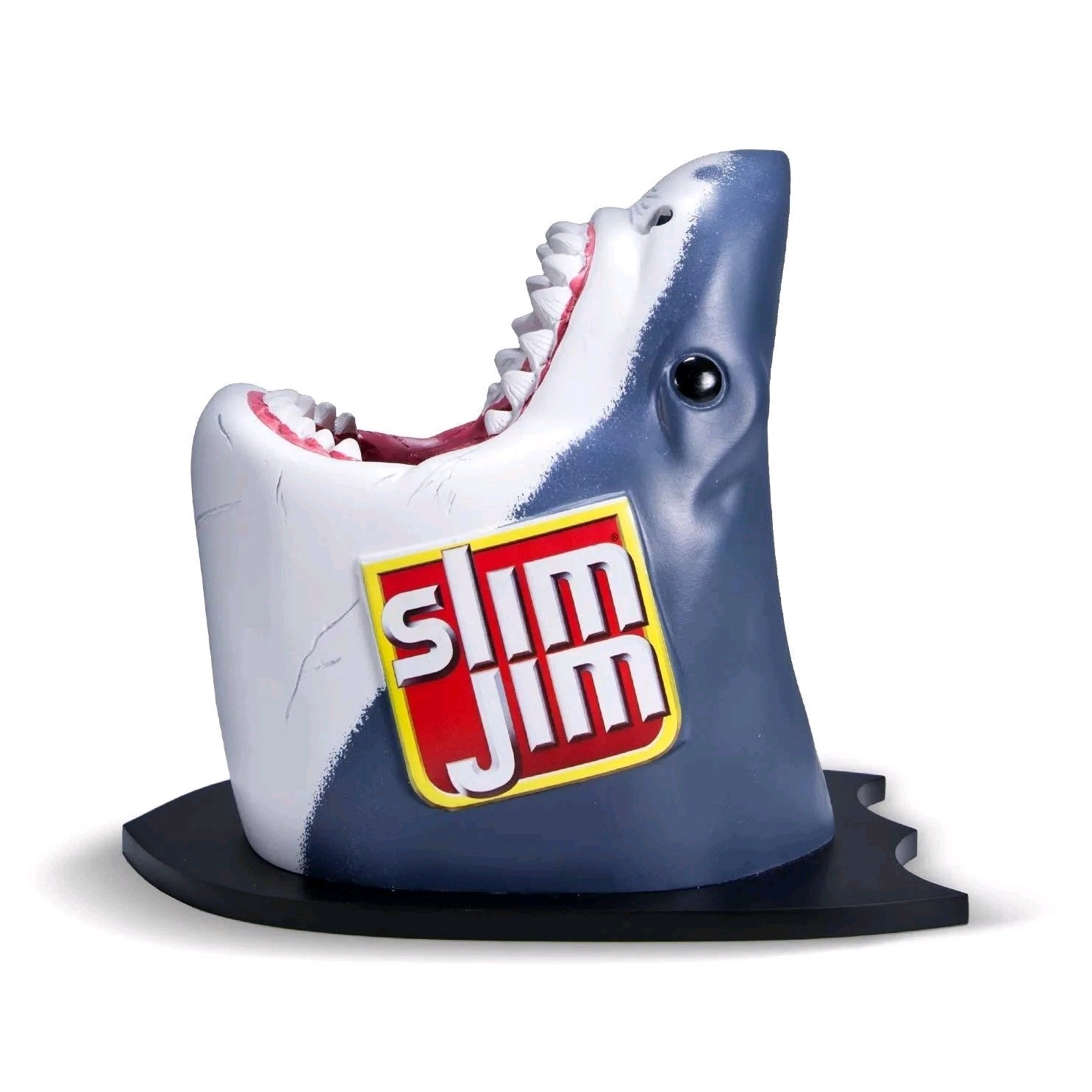 2 Slim Jim Branded Shark Head Store Display Advertising Collectible