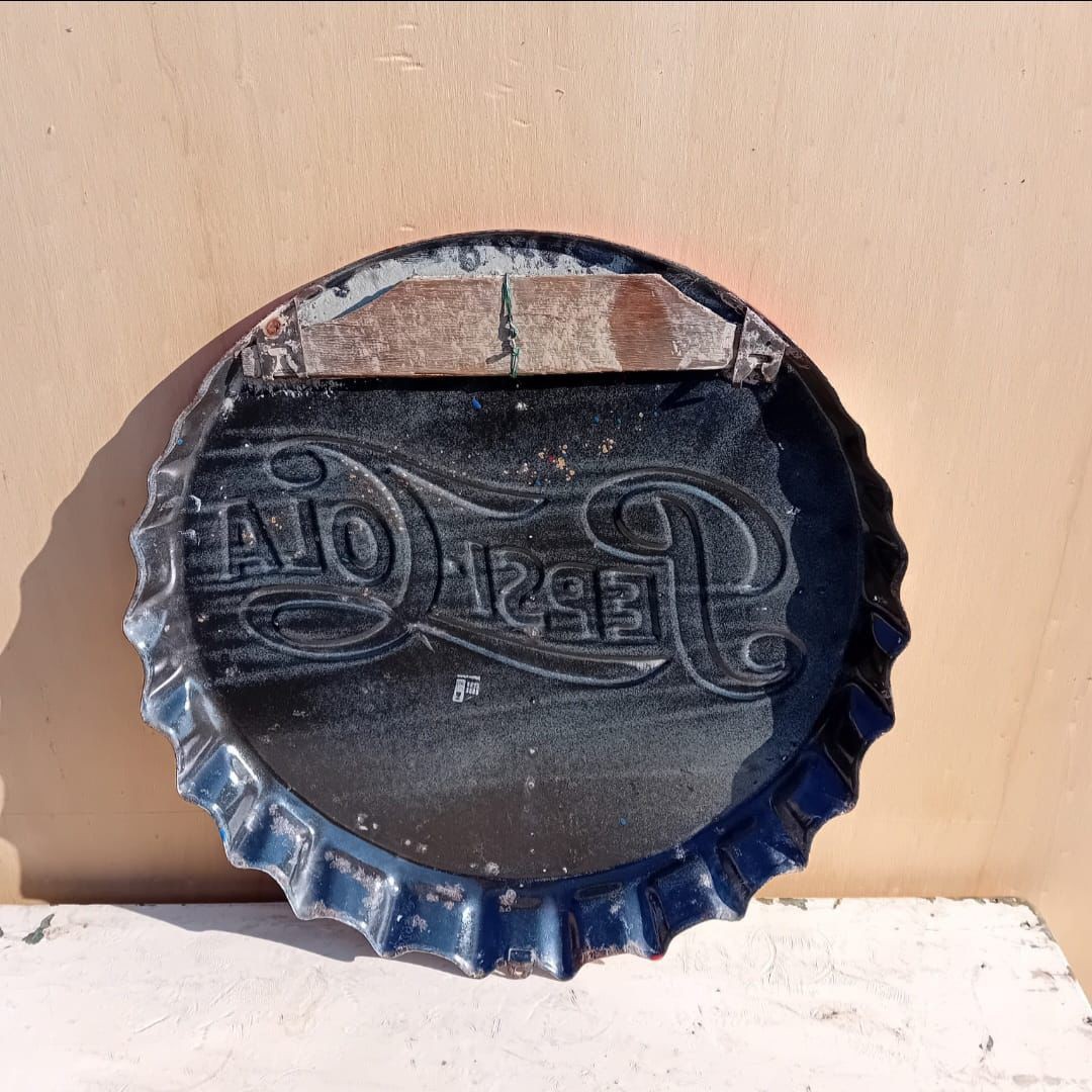 Pepsi Cola Enamel Table Sign
