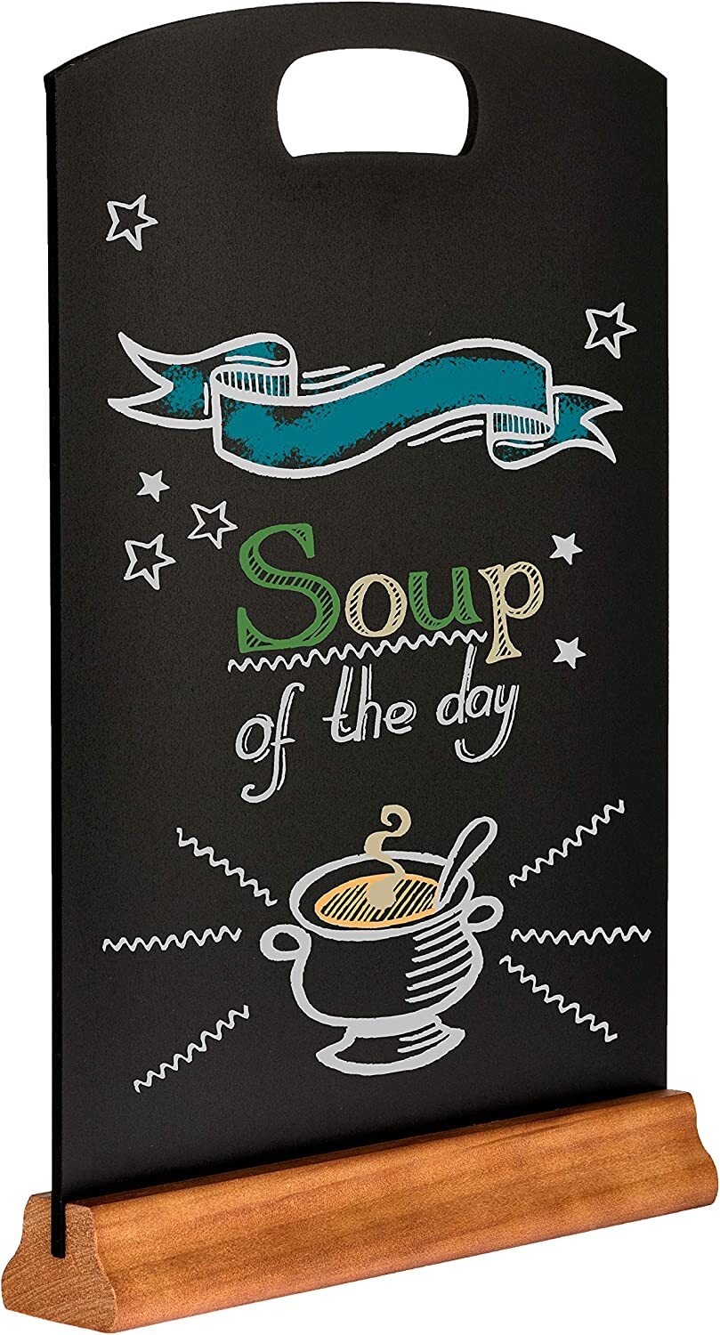 Alpine Industries 5 Pack Double Sided Table Top Memo Chalkboard Display Sign …