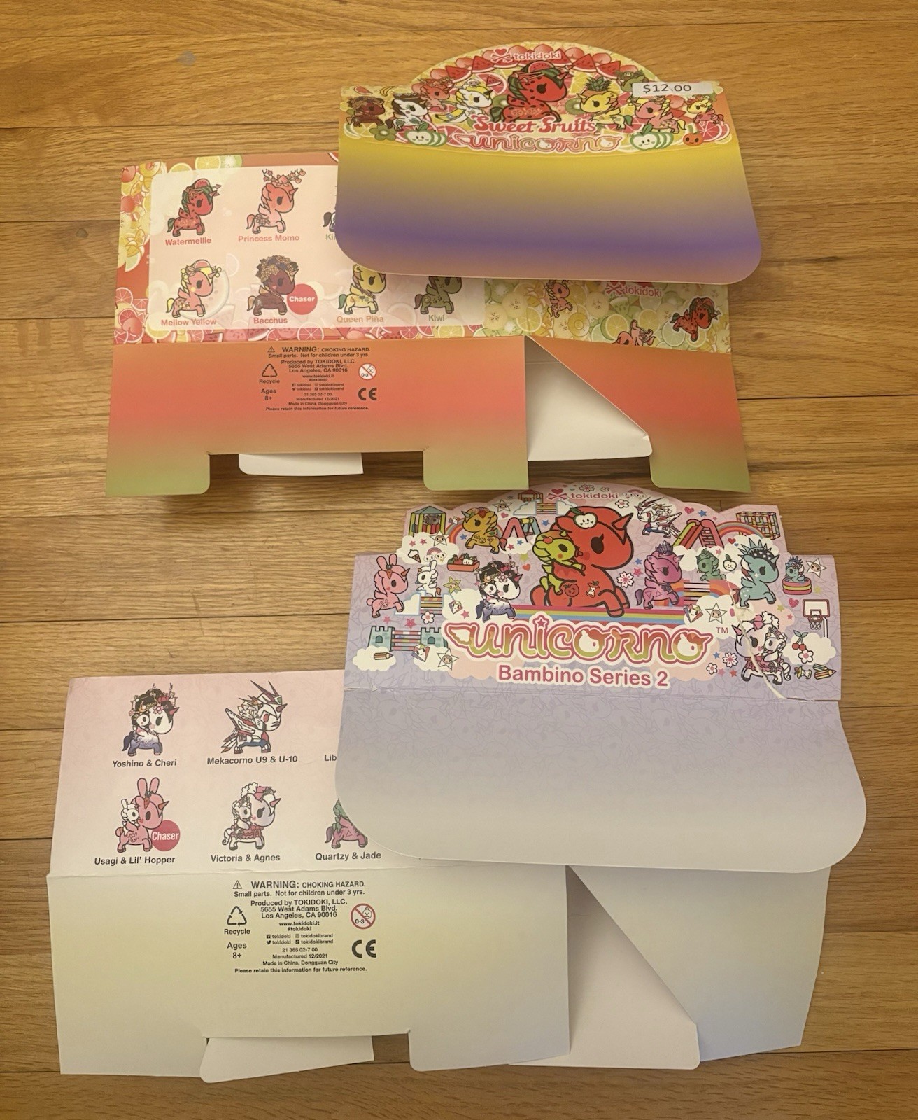 KidRobot Unicorn Countertop Display Boxes / Bambino Series 2 – Sweet Fruits