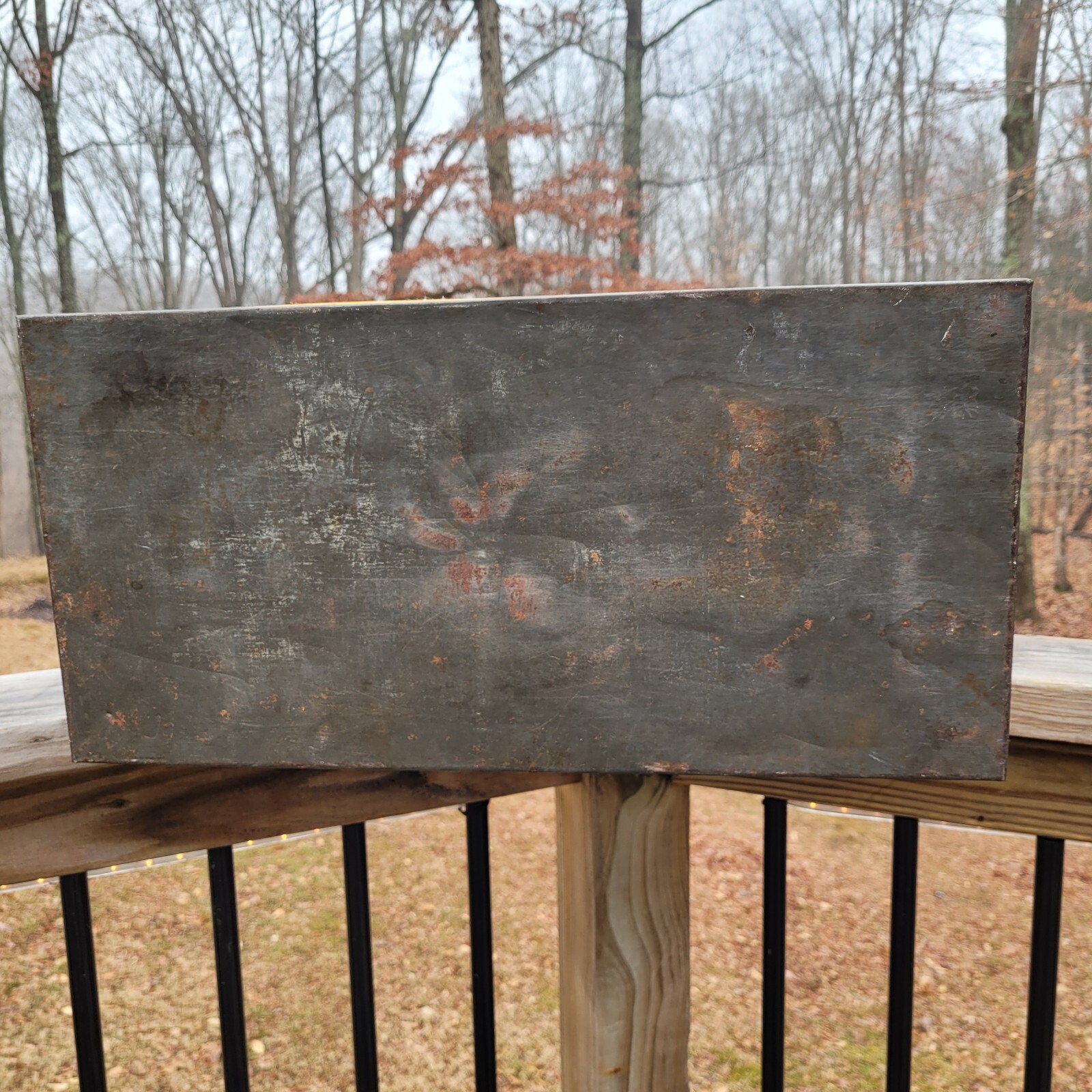 Lg Antique VICTOR SAFETY MATCHES Tin Shipping Country Store Advertising Sign Box