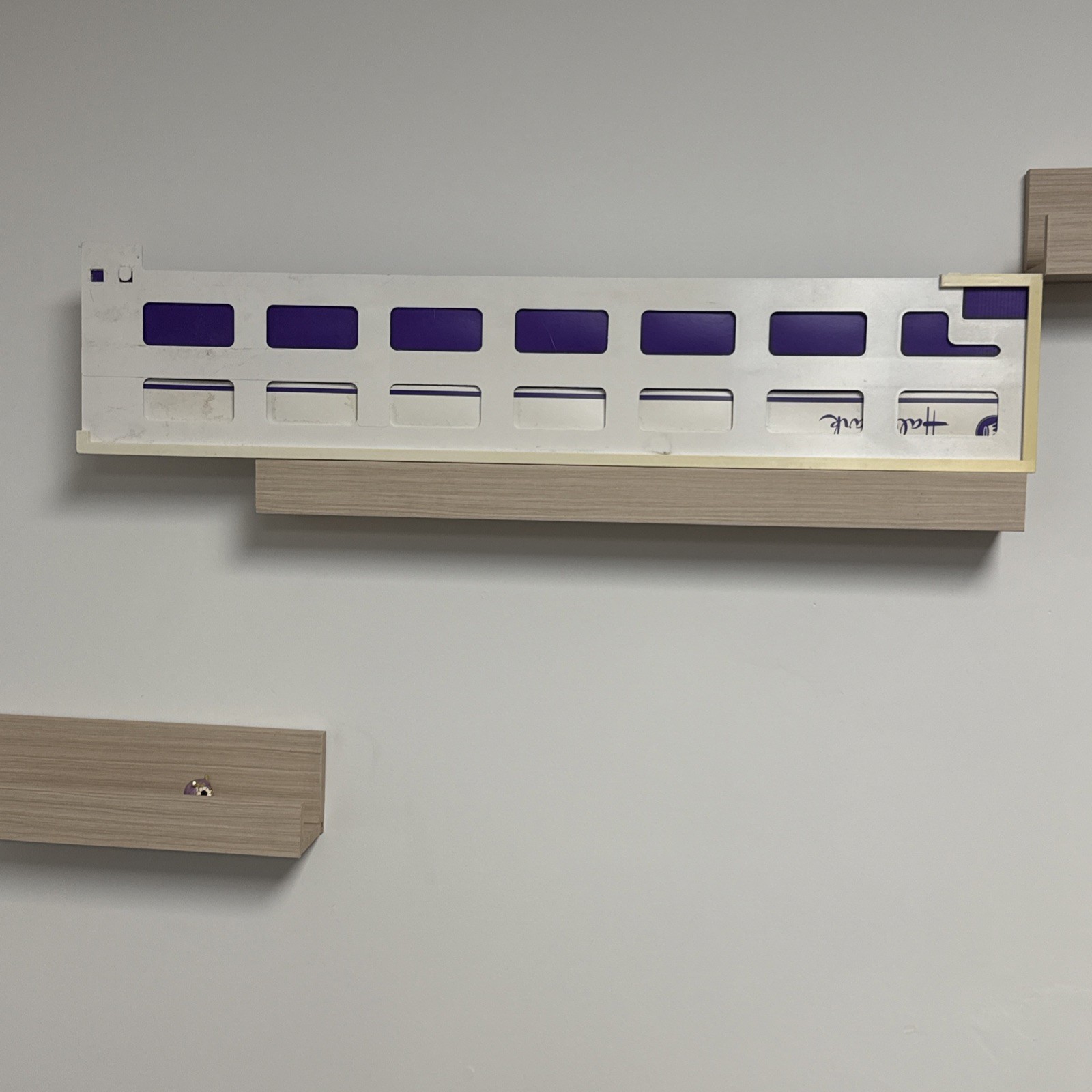 Vintage Hallmark Store Aisle Sign 30” Purple Non-Illuminated Retail Display