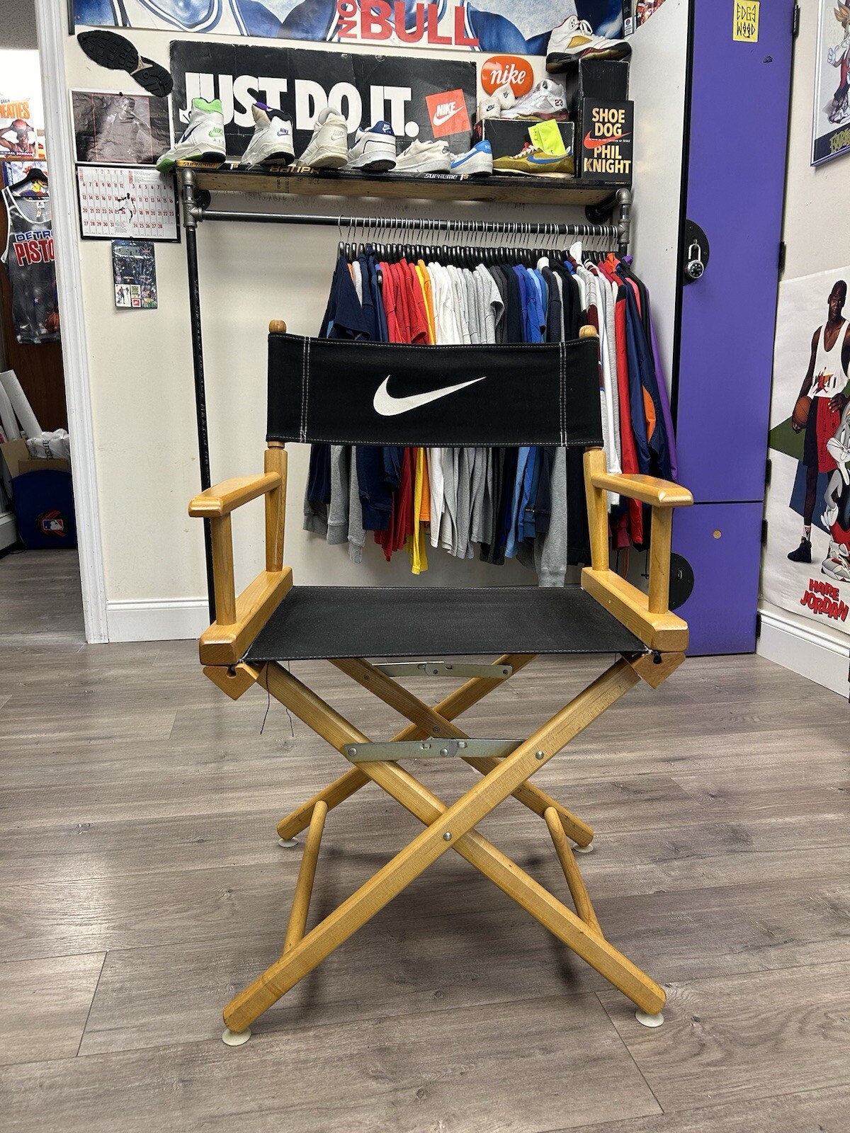 Vintage Nike Director Chair Black “Just Do It” Promo Rare Collectible Seat