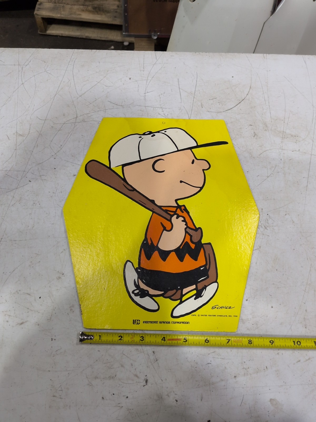 Vintage 1950s Dolly Madison Store Display Advertising Sign Charlie Brown