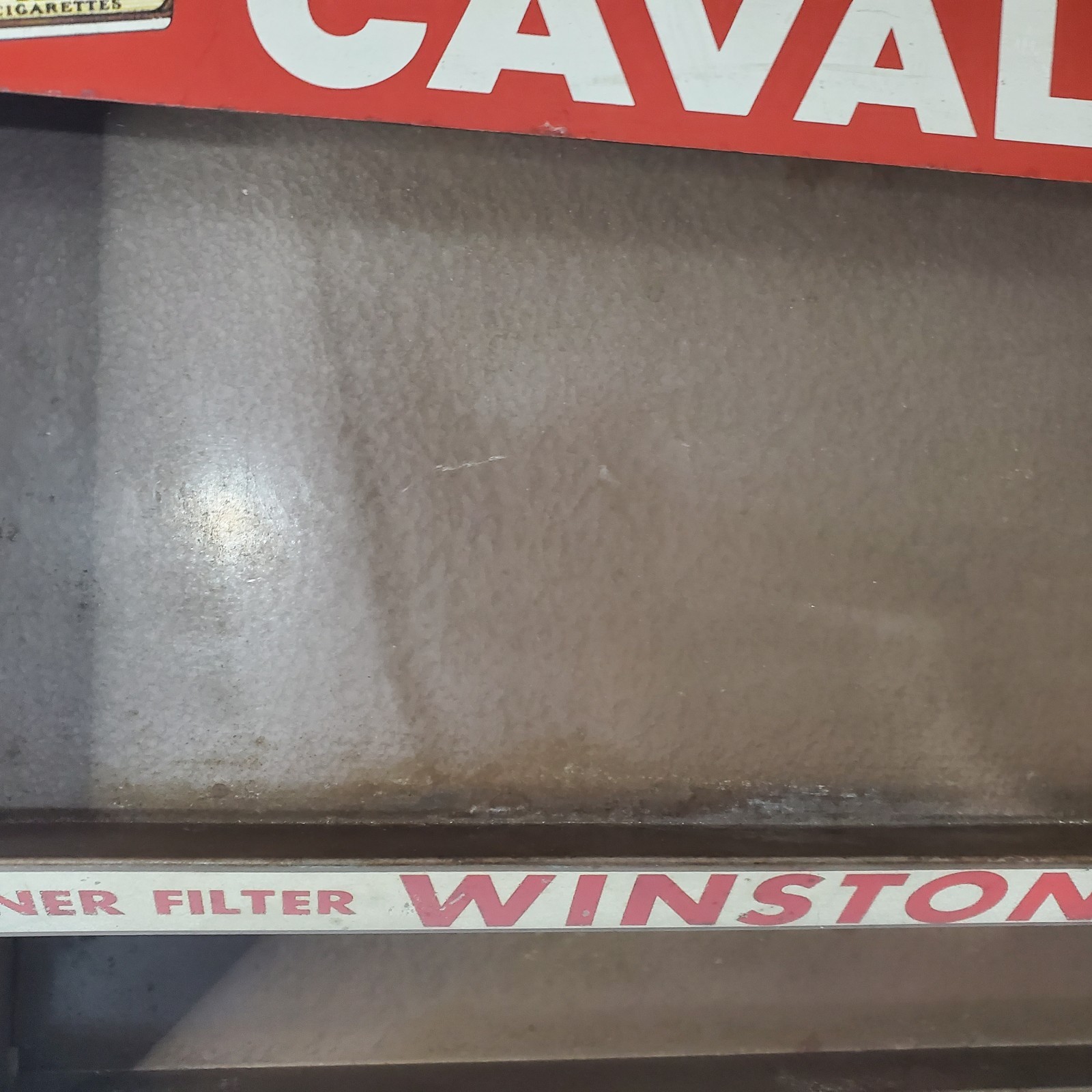 Vintage Metal Cigarette Store Display Rack Camel Cavalier Winston Fine Filter