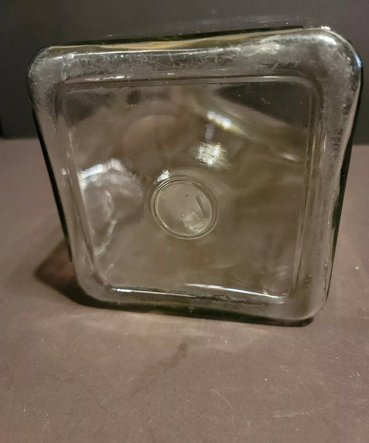 Antique Franklin Caro Co Apothecary Store Candy Jar Heavy Glass Pepsin Soda Pop