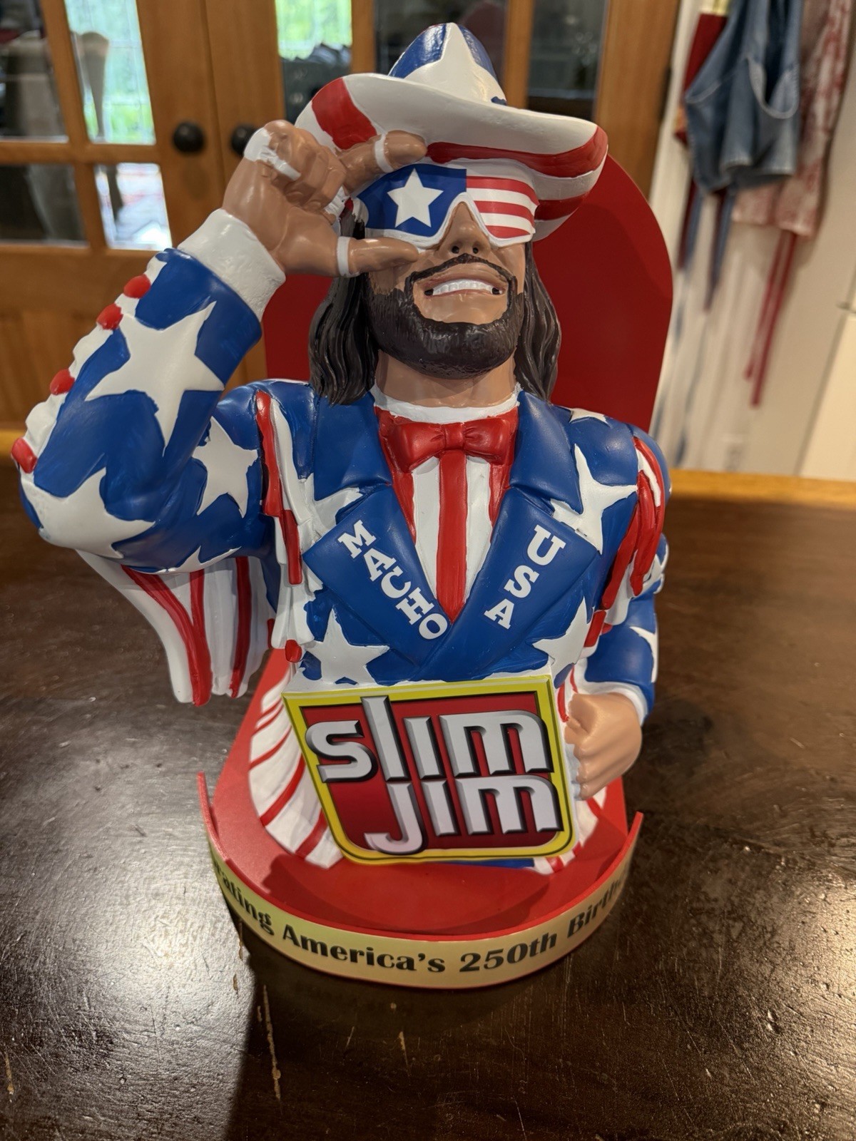 Rare Slim Jim Macho Man Randy Savage Store Display America’s 250th Anniversary
