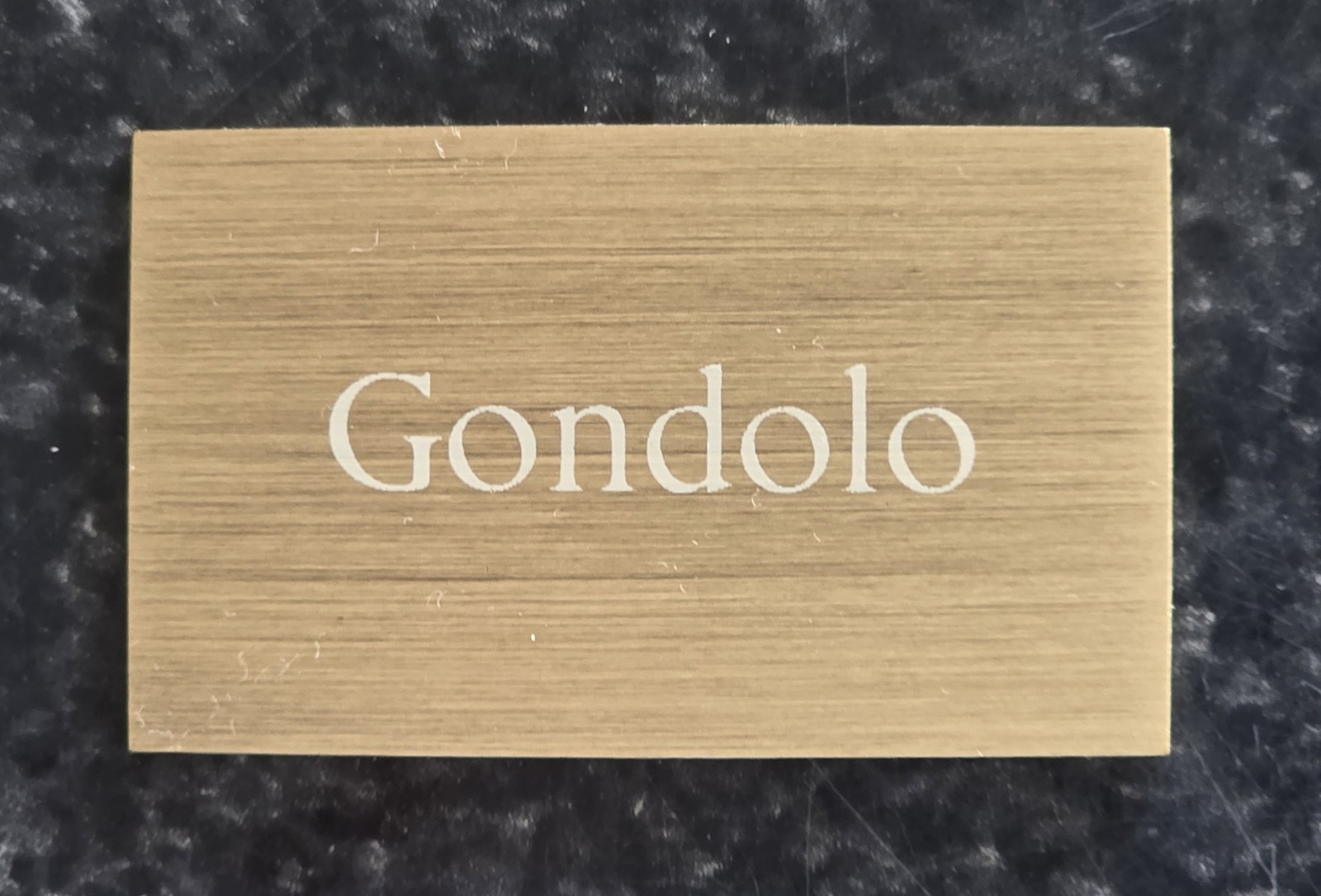ORIGINAL PATEK PHILLIPE “GONDOLO” DEALER’S BRASS PLAQUE BRAND NEW