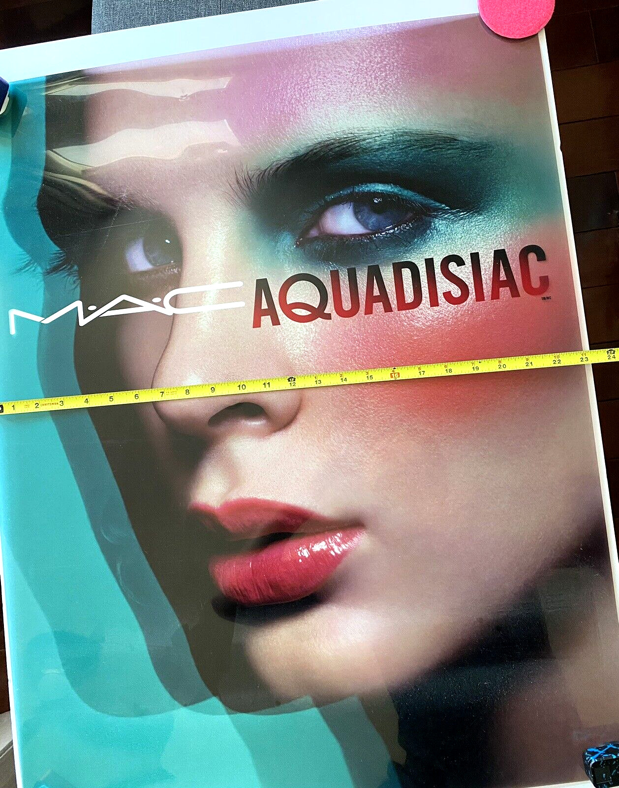 2003 ORIGINAL Light Box Store Display Poster Vintage MAC Cosmetics – AQUADISIAC