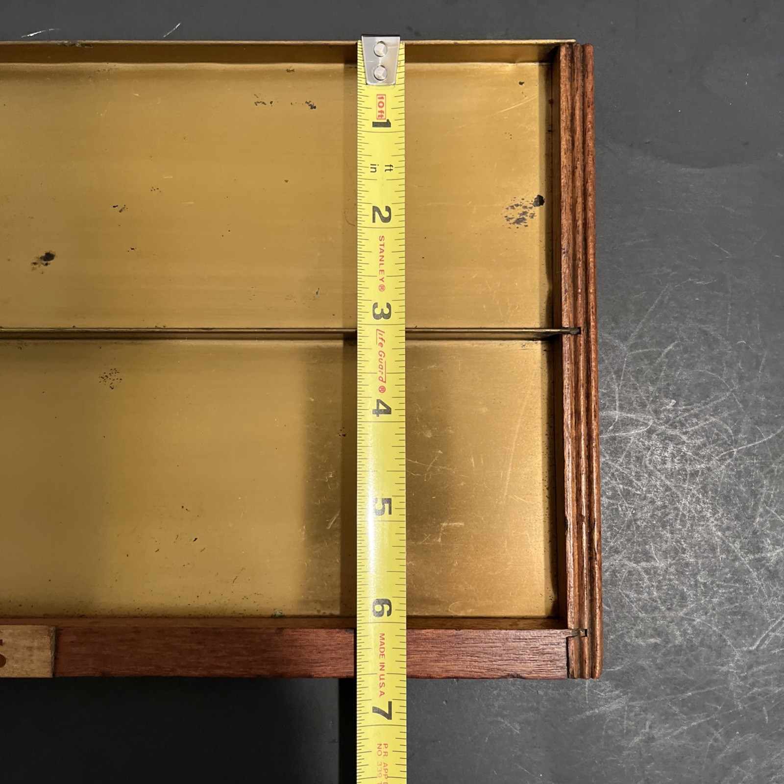 Vintage Sheafer’s Display Trays lot of 2 Wood Metal, as is, rough shape