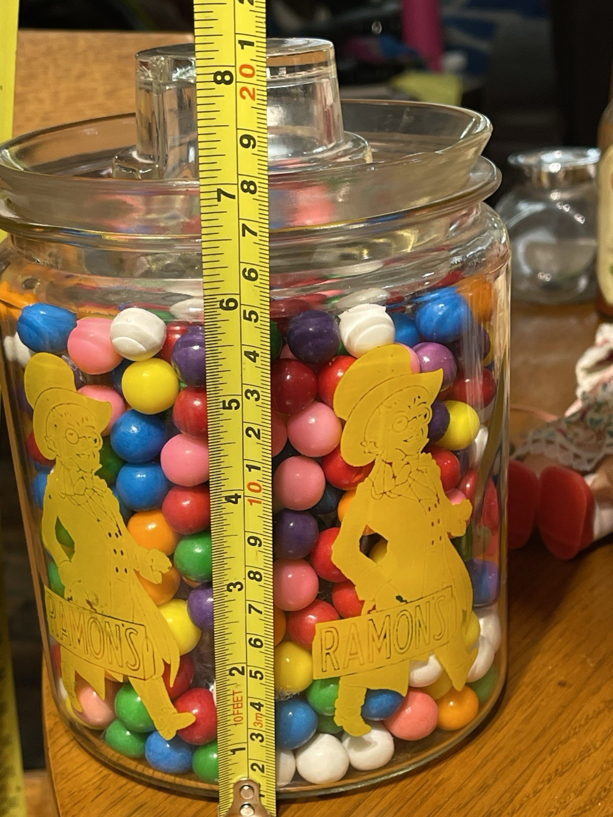 VTG Ramon’s The Little Doctor Laxative Pills Counter Store Display Jar W/Lid