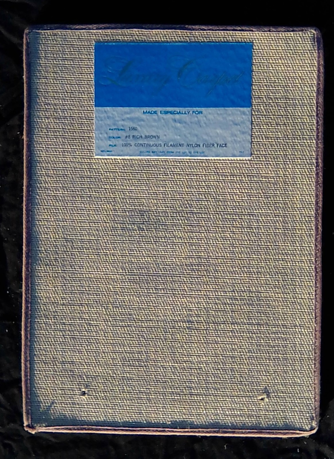 NOS 1970s Rich Brown Shag Carpet Swatch Alexander Smith Sculpted Crest MCM 18×13