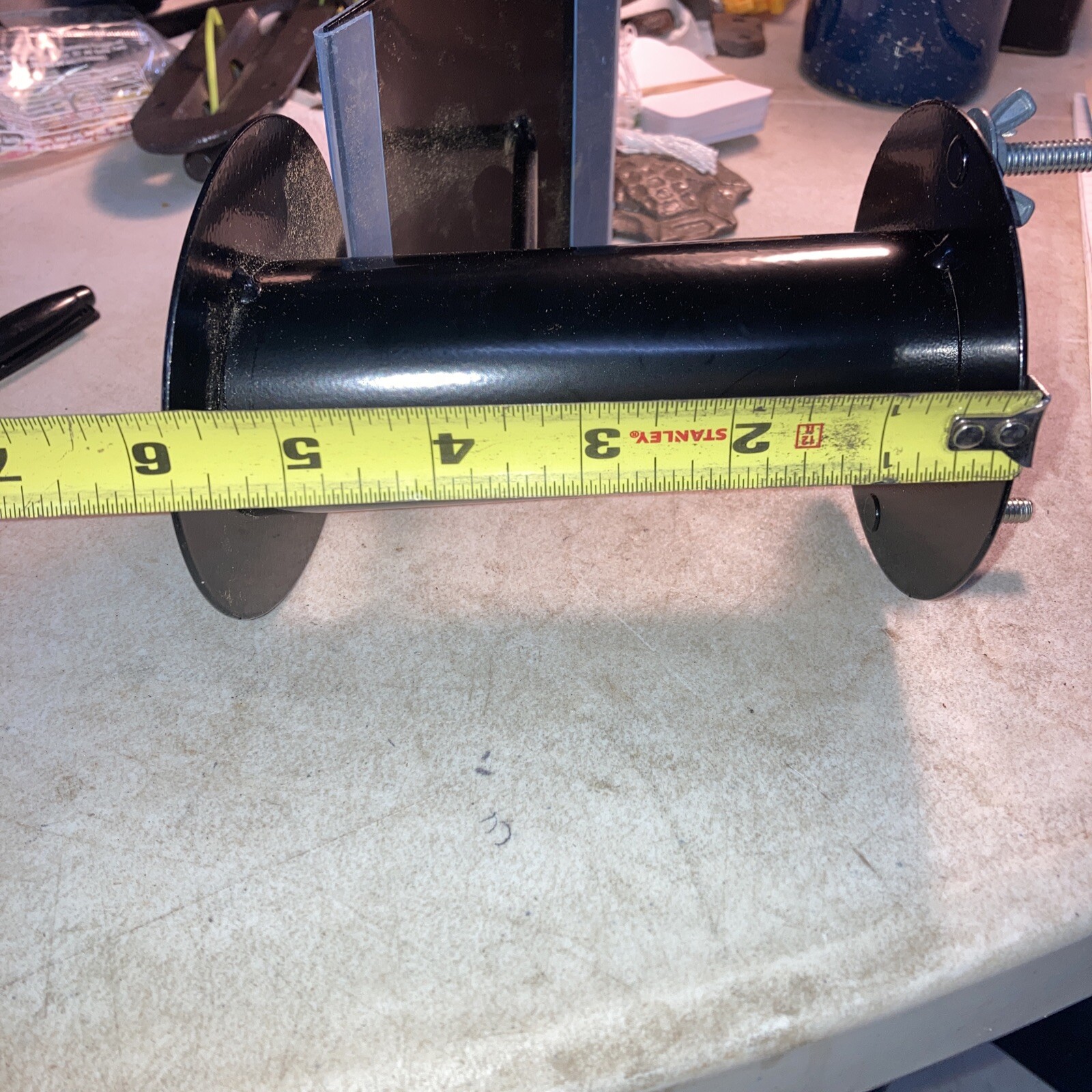 Store display steel bolt on bracket with price tag holder A Lot Of 3