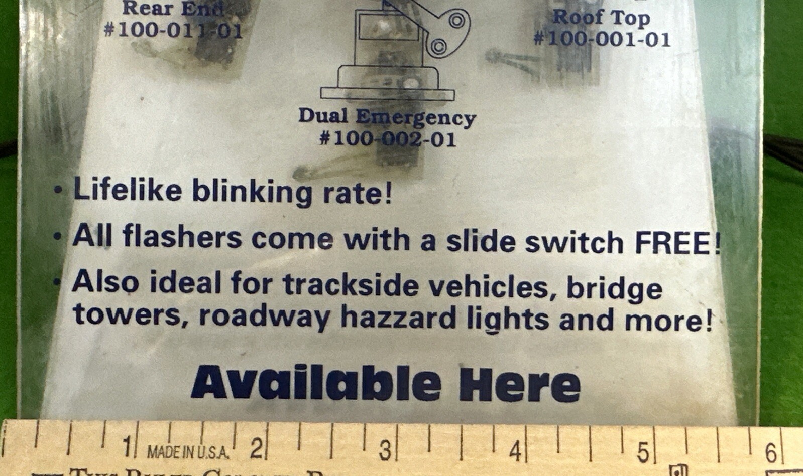Vintage Hobby/Model Train Store Counter Display ~ MINIATRONICS Flasher Beacons