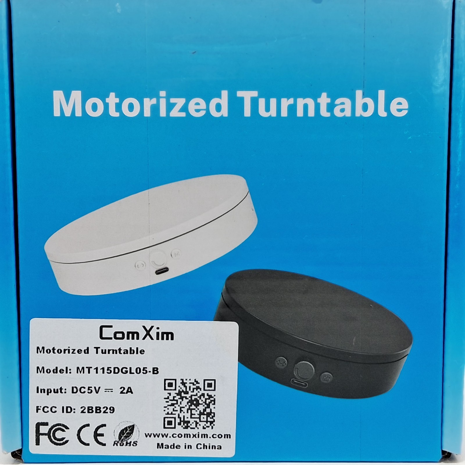 ComXim Motorized Turntable 360degrees – Rotating Display Stand Black New Sealed