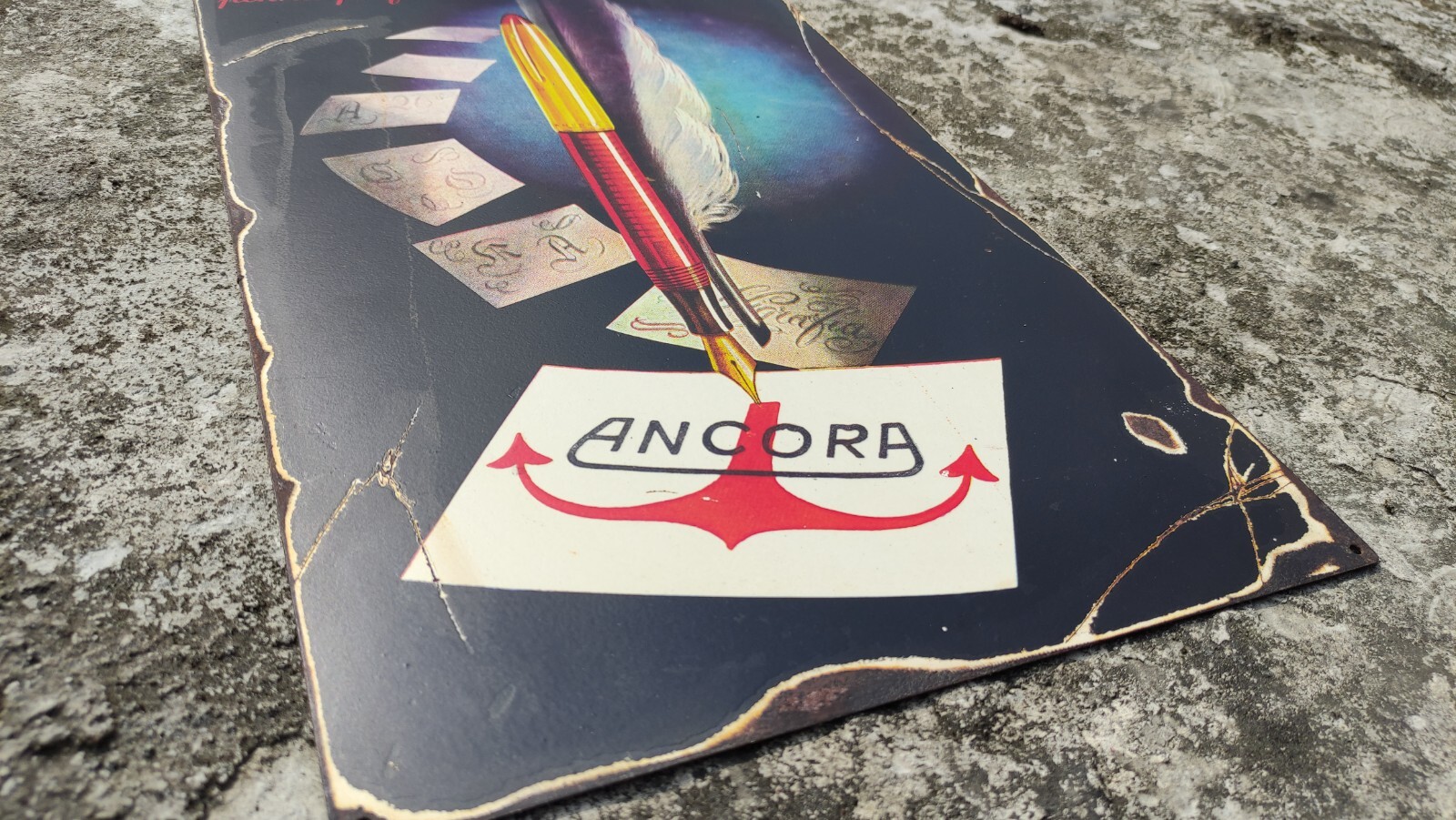 Ancora Lusso Vintage advertising Sign