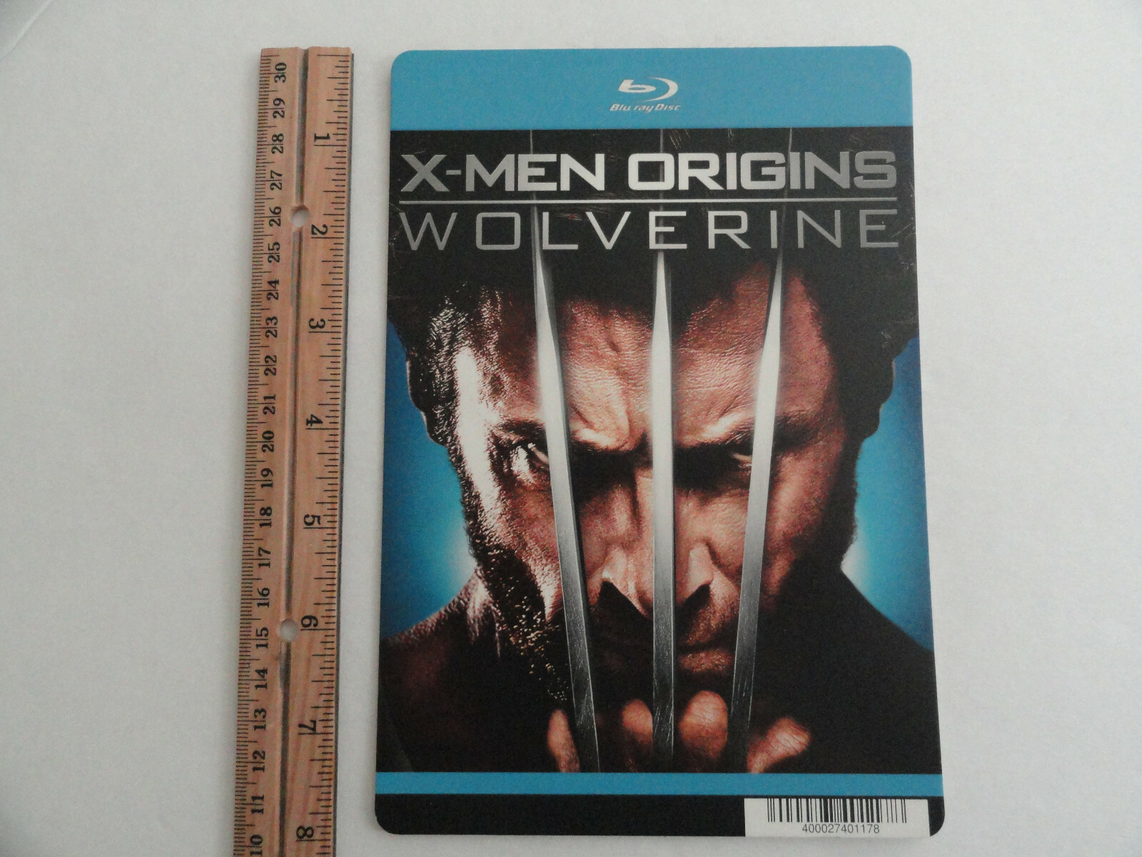 X-MEN ORIGINS WOLVERINE – BLOCKBUSTER VIDEO BLU-RAY BACKER CARD 5″X8″ NO MOVIE