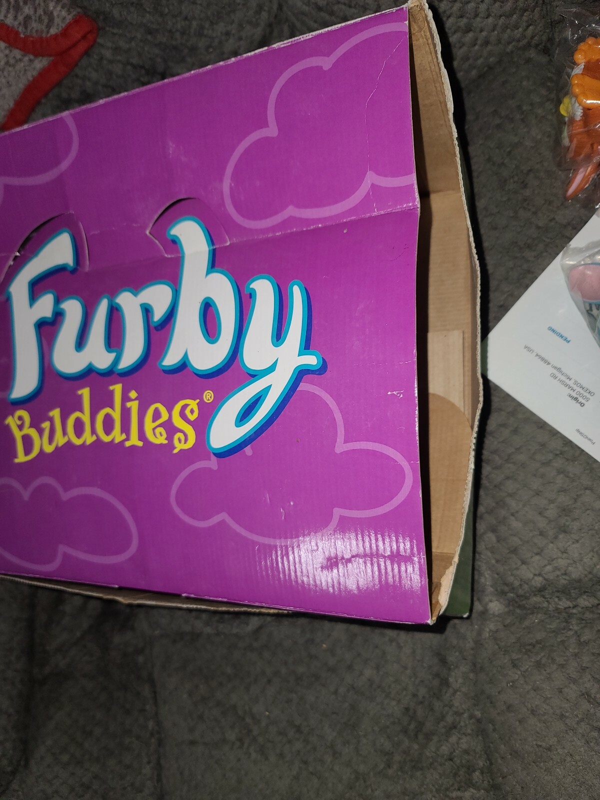 (BOX ONLY) RARE VTG 1999 FURBY BUDDIES Tiger 70-700 Retail Store Display Box