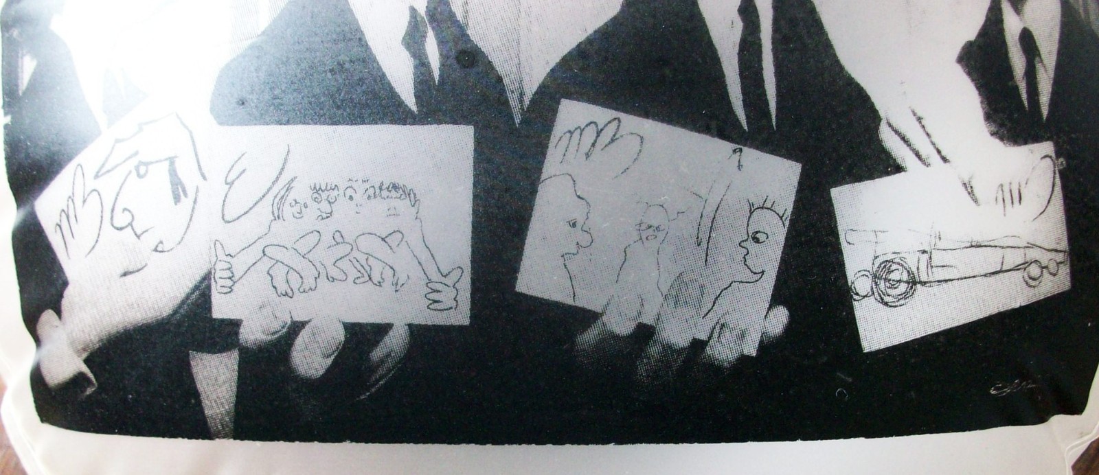 Beatles Inflatable Blow-up Balloon ART CARICATURES DRAWINGS Record Store Display