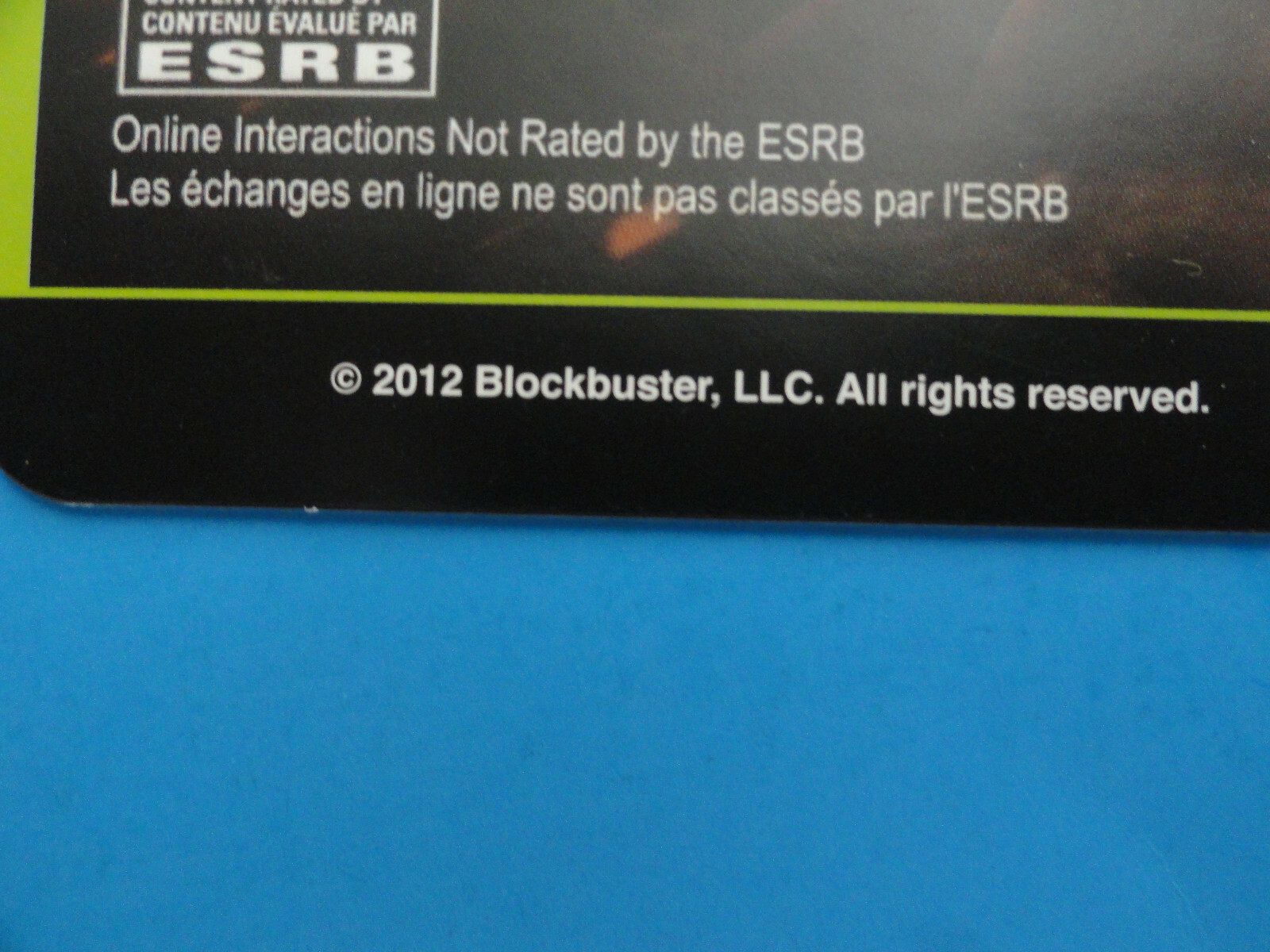 XBOX 360 DEAD OR ALIVE 5 BLOCKBUSTER VIDEO SHELF DISPLAY BACKER CARD
