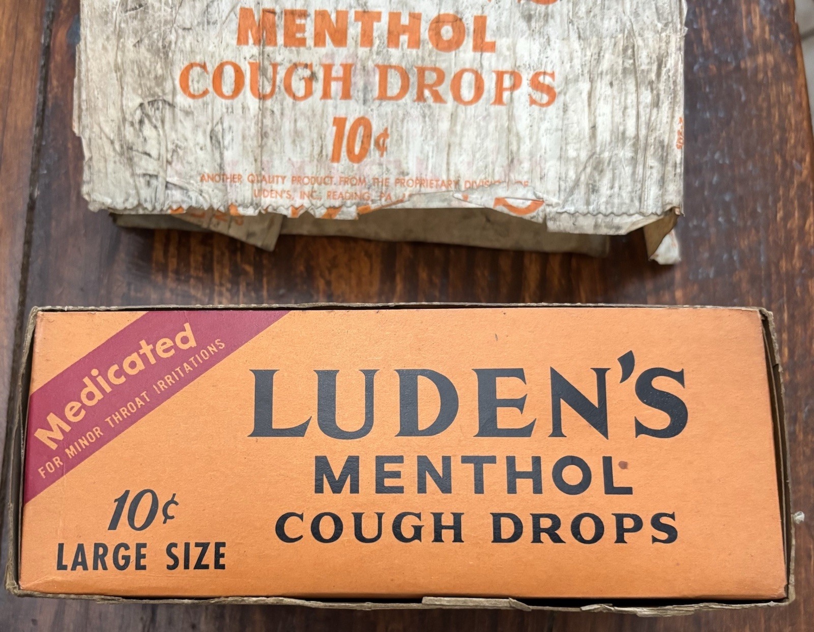 Vintage 1950’s NOS Full Box (20) Boxes LUDEN’S Country Store Counter Display