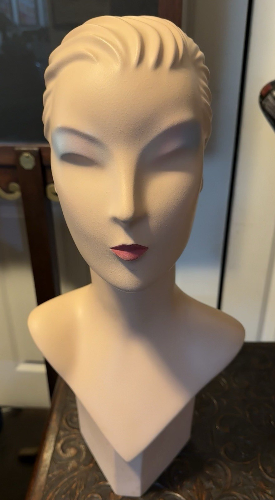 VTG MANNEQUIN Head Bust Hat Sunglass Jewelry Display By HINDSGAUL Denmark Nagel