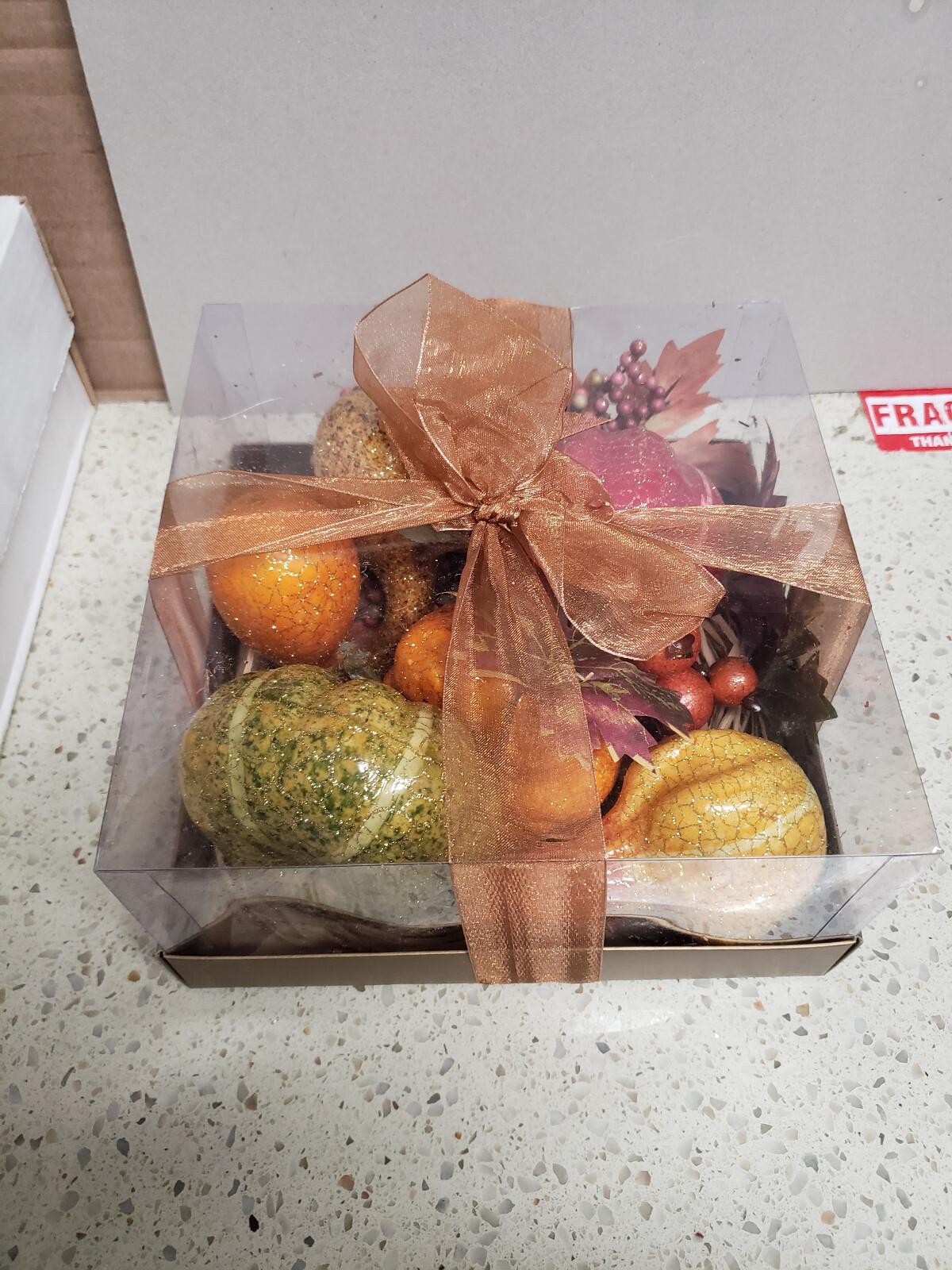 Plastic display fruits fall halloween thanksgiving holidays display world market