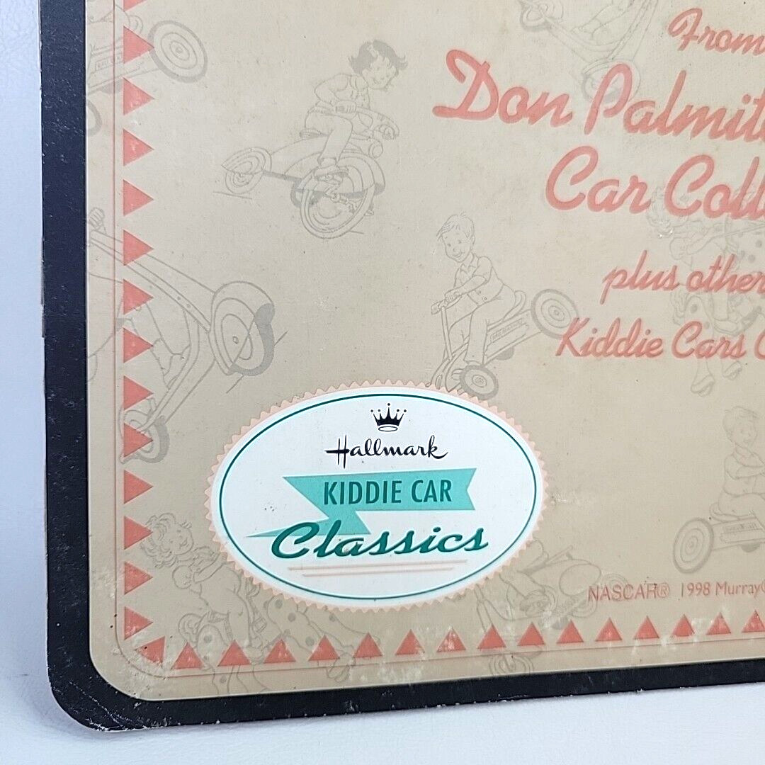 Hallmark NASCAR Diecast Sign Kiddie Car Classics Store Display Don Palmiter Car