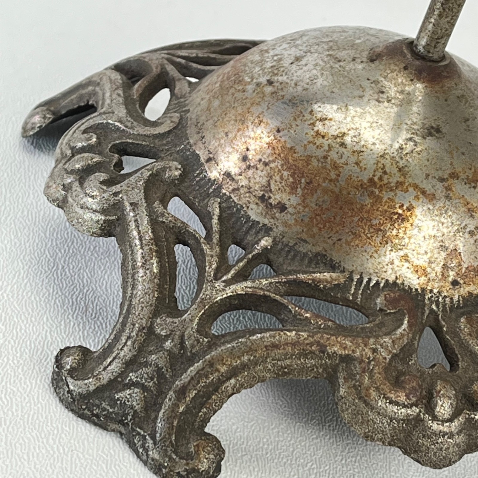Antique Hat Wig Stand Art Nouveau Style Cast Metal 25” Millinery Display 1910-20